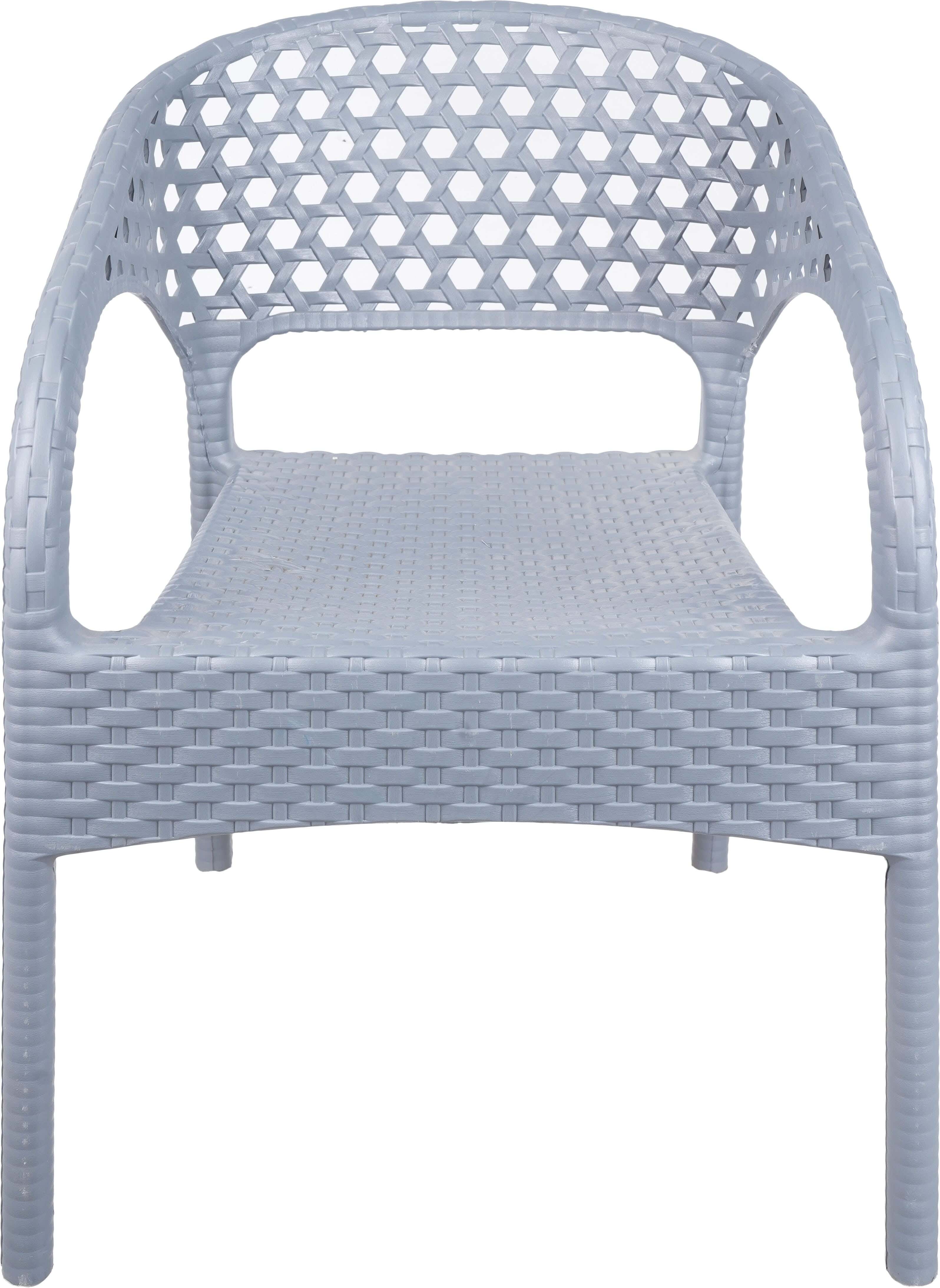 Safeer Plastic Baby Chair, 36×38×53 cm - Grey