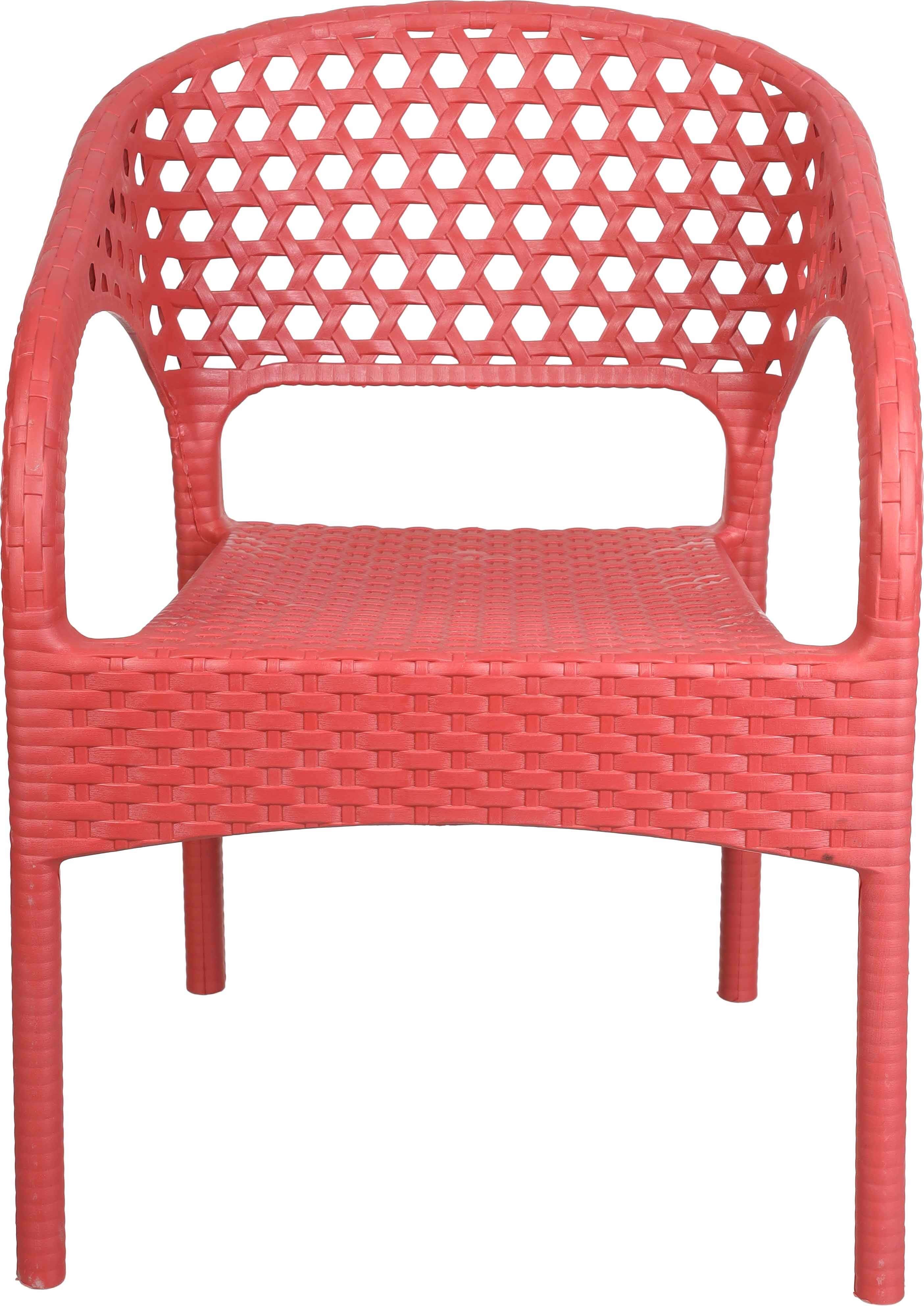 Safir Plastic Baby Chair, 36×38×53 cm - Red