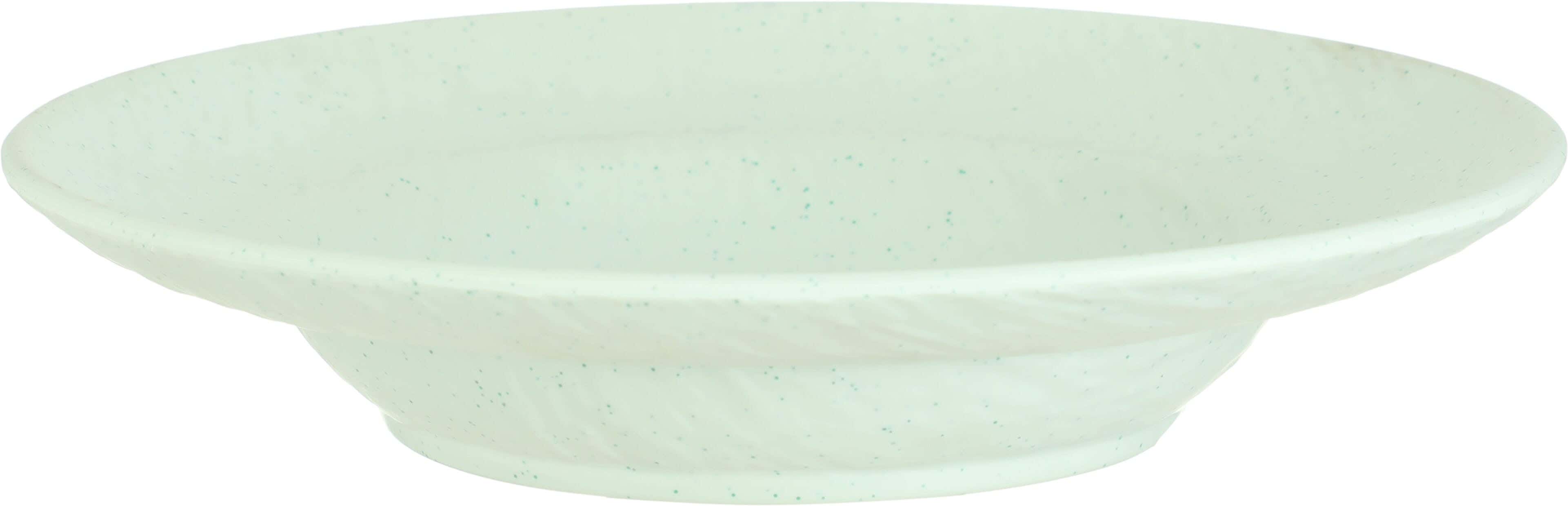 Almohandes Round Melamine Plate, 27 cm - Light Olive