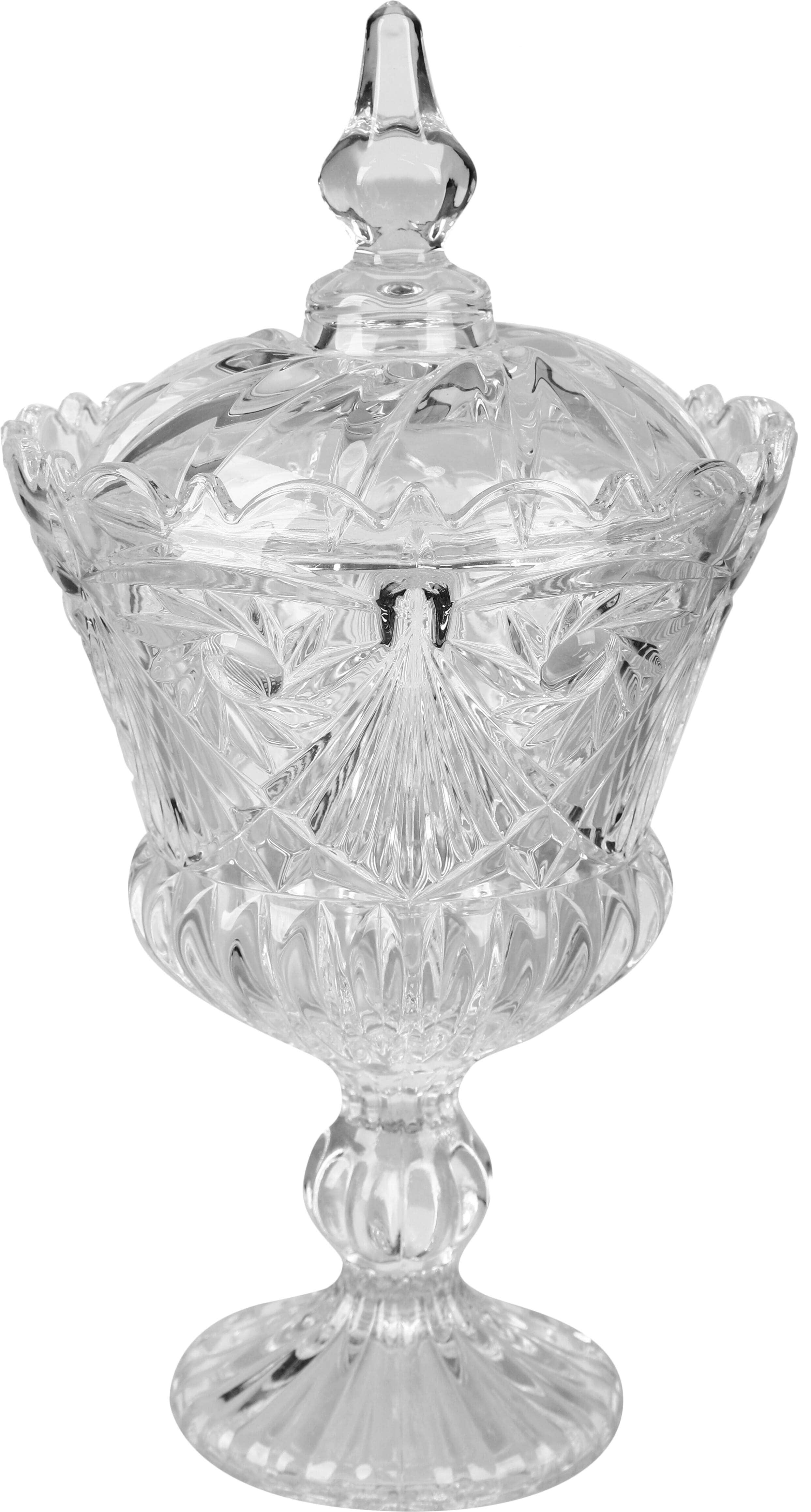 Glass Bonbonniere With Lid, 35 cm - Clear