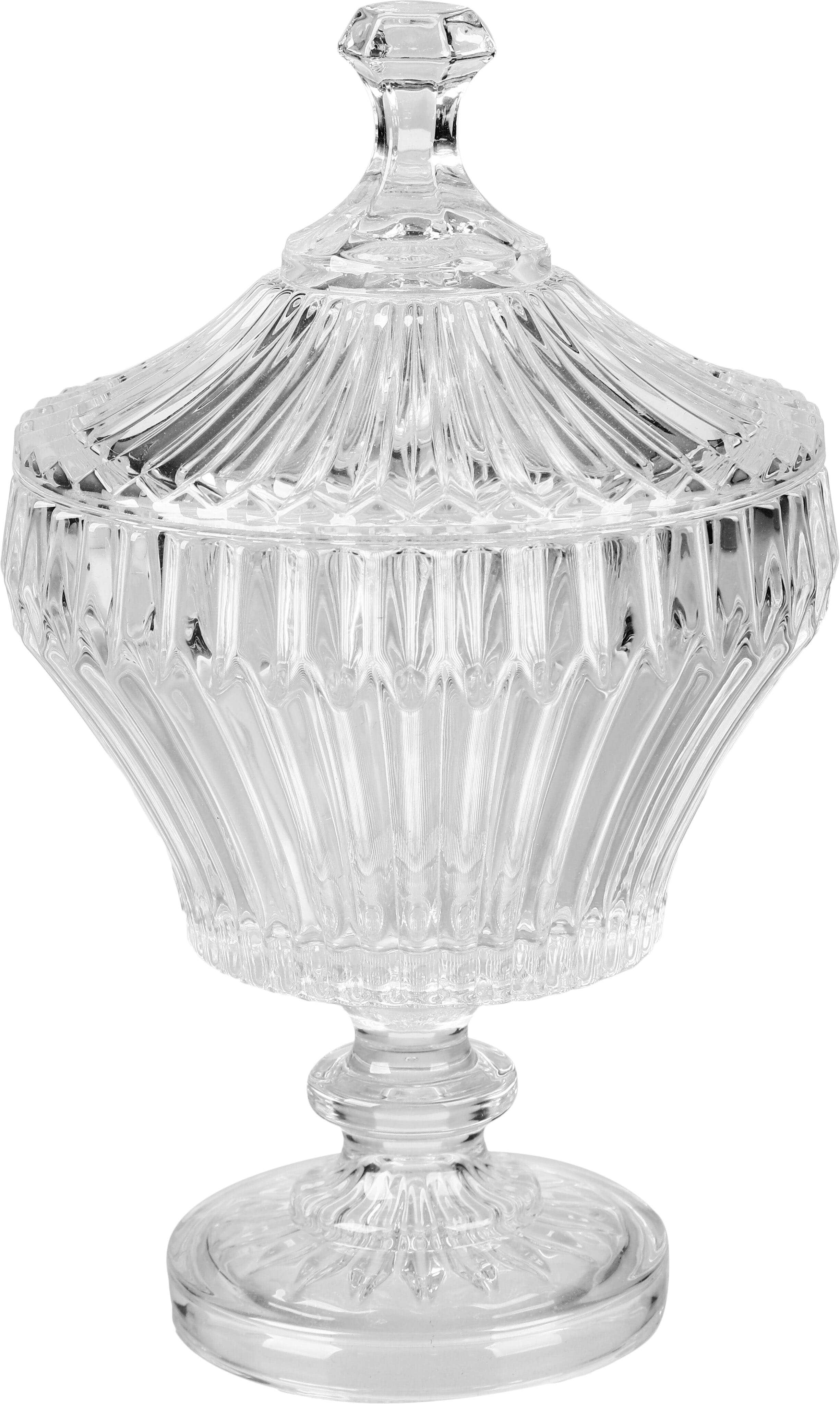 Glass Bonbonniere With Lid, 25 cm - Clear