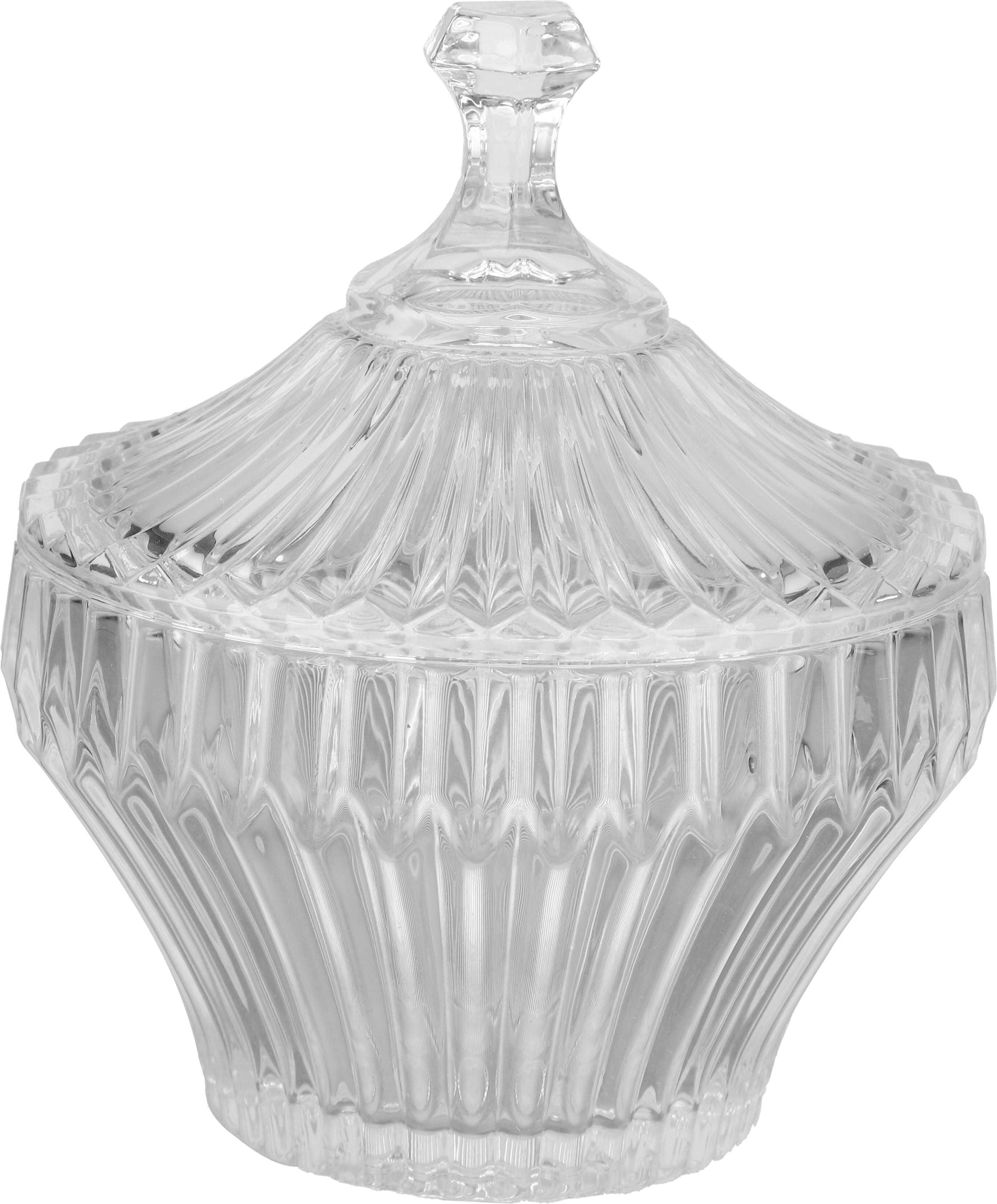 Glass Bonbonniere With Lid, 25 cm - Clear