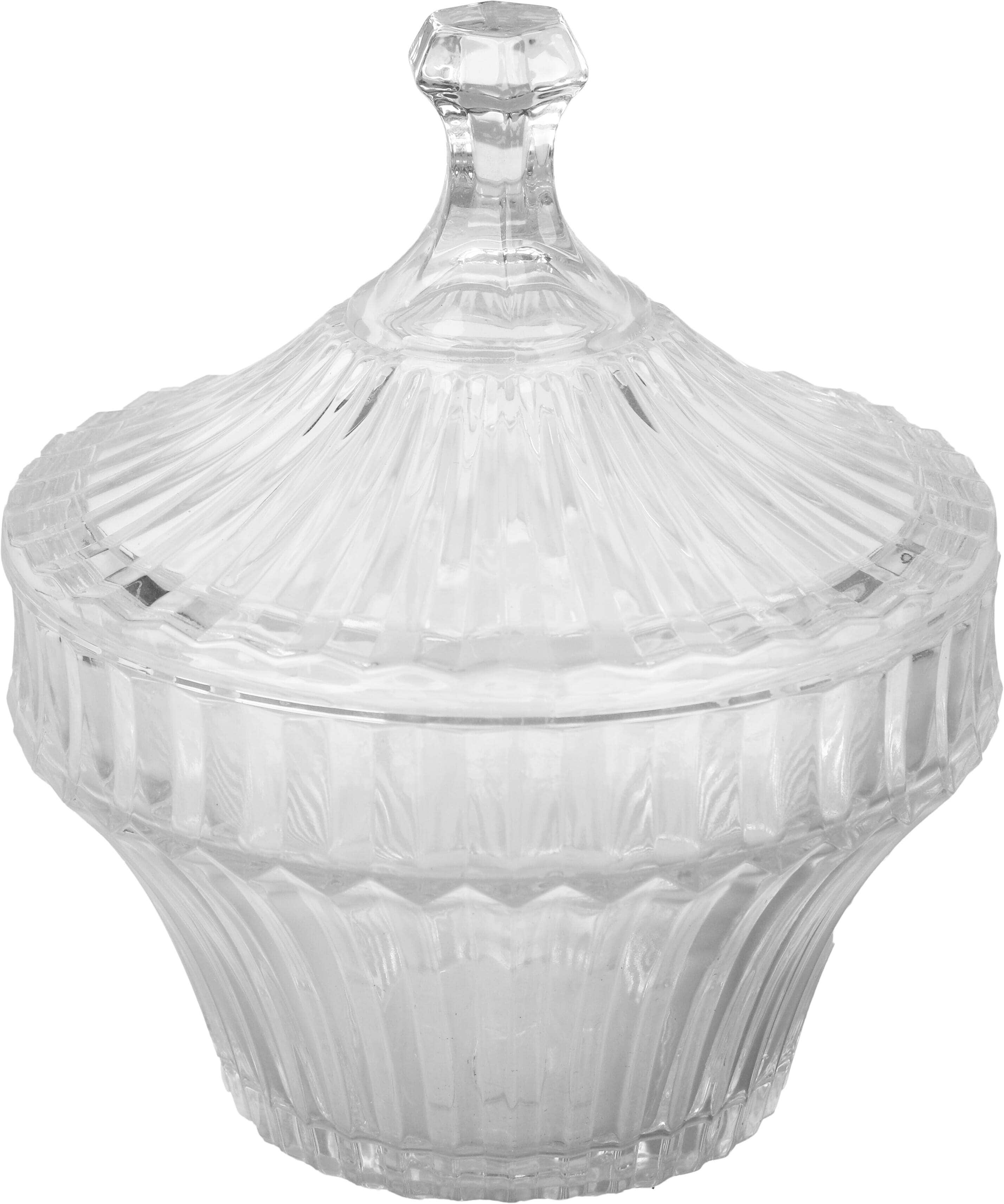 Glass Bonbonniere With Lid, 25 cm - Clear