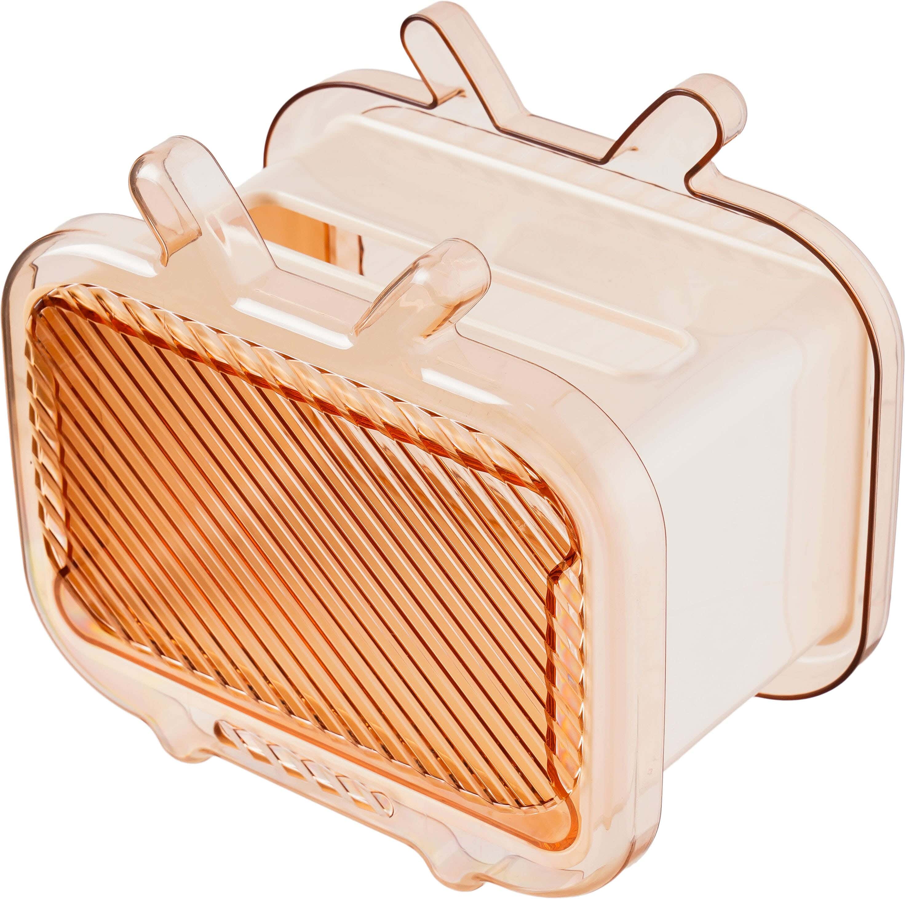 Group Tiger Plastic Tissue Box, 16×18×11 cm - Beige