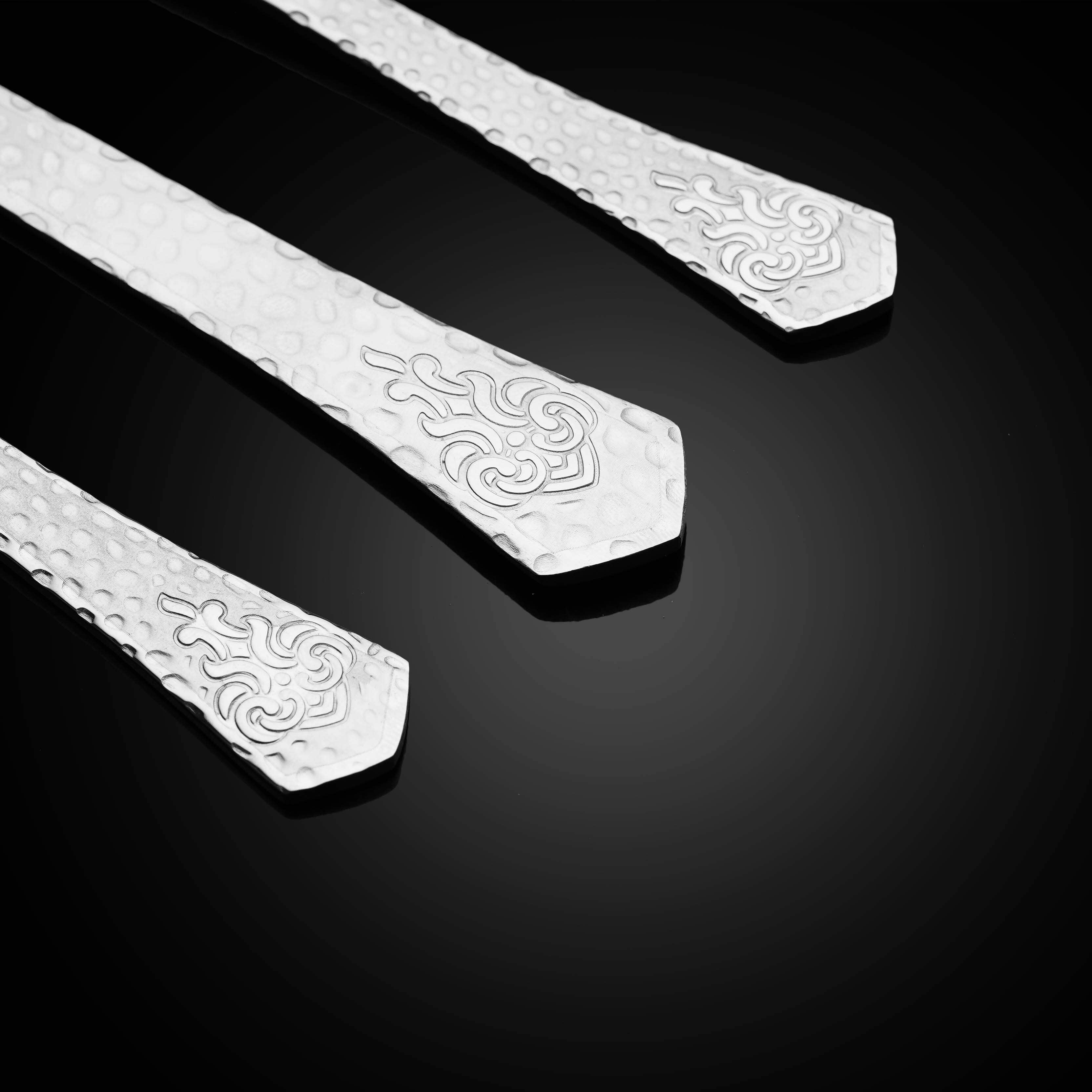 Oxford Stainless Steel Cutlery Set, 86 Pieces - Silver