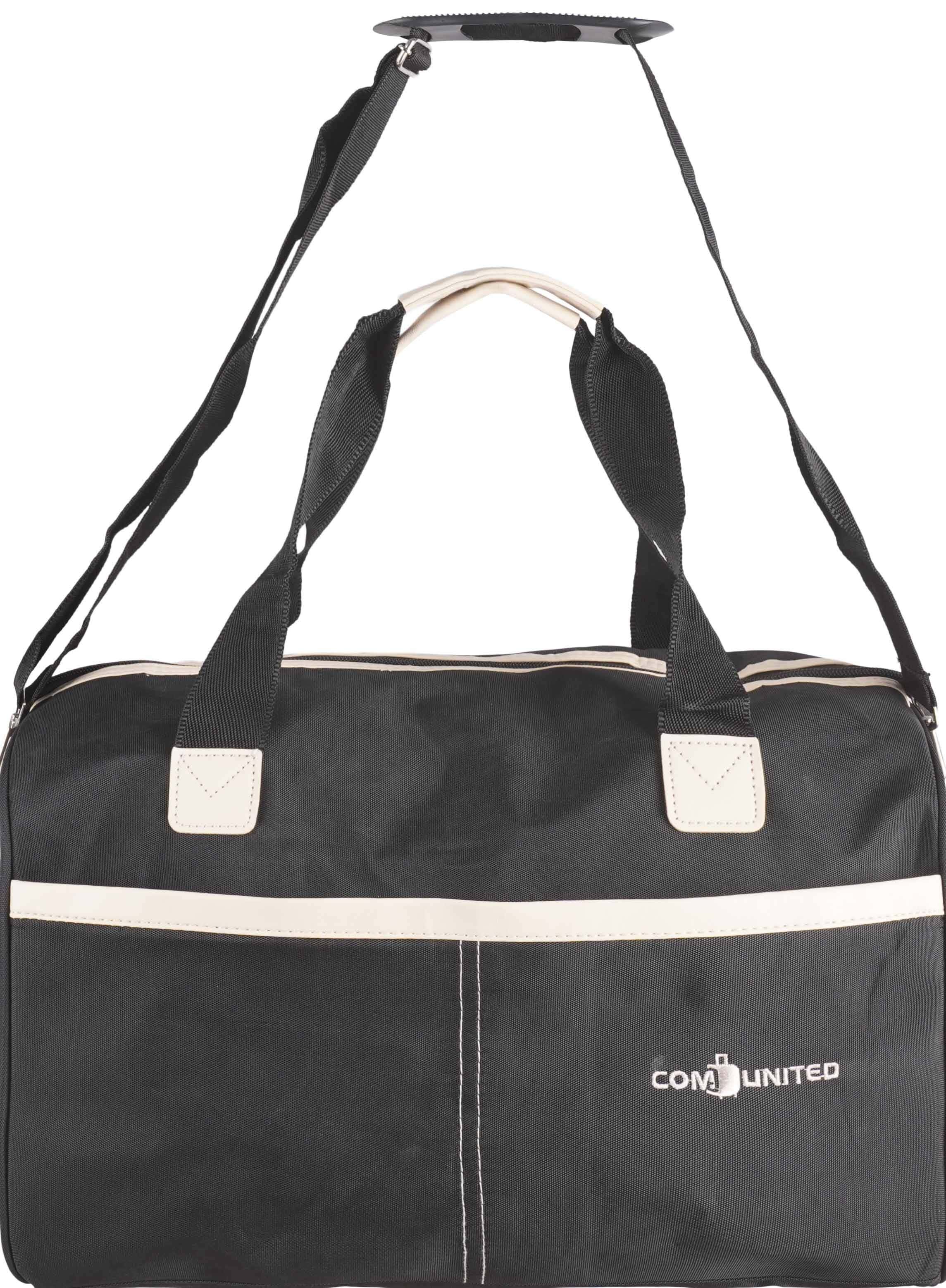 Sunata Satin Handbag For Men, 3 zippers, 27×40×21 cm - Black