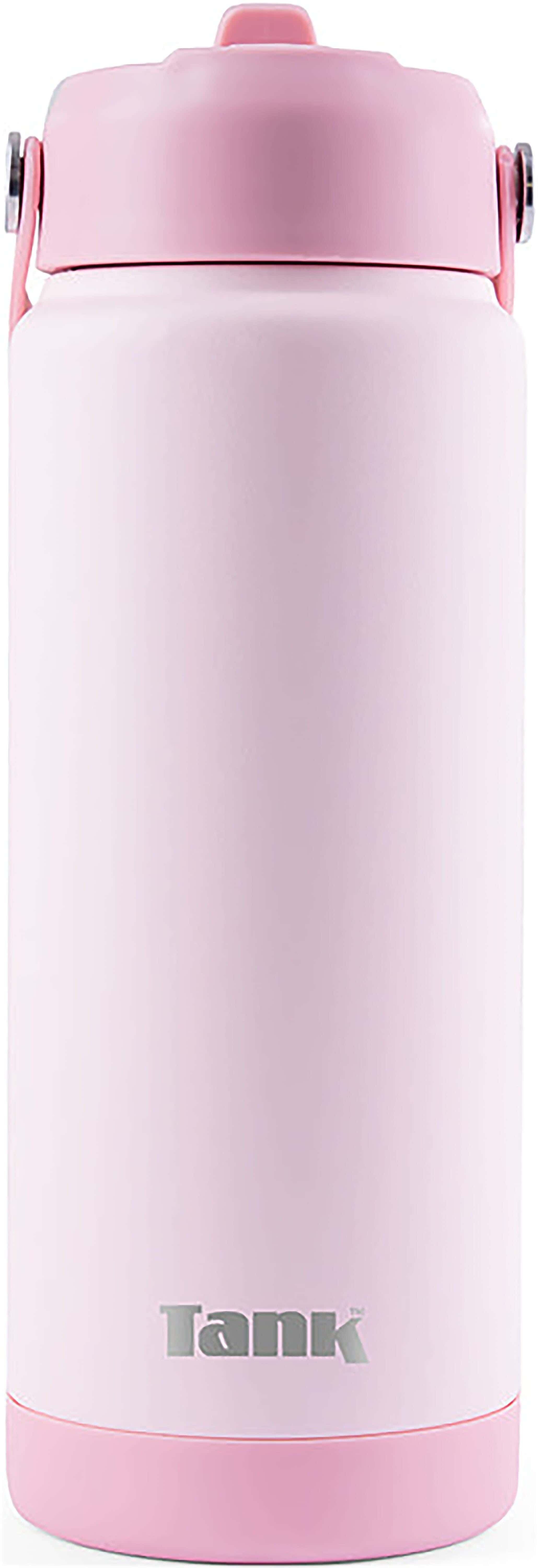 Tank Stainless Steel Water Bottle with Straw, 750 ml - Rose