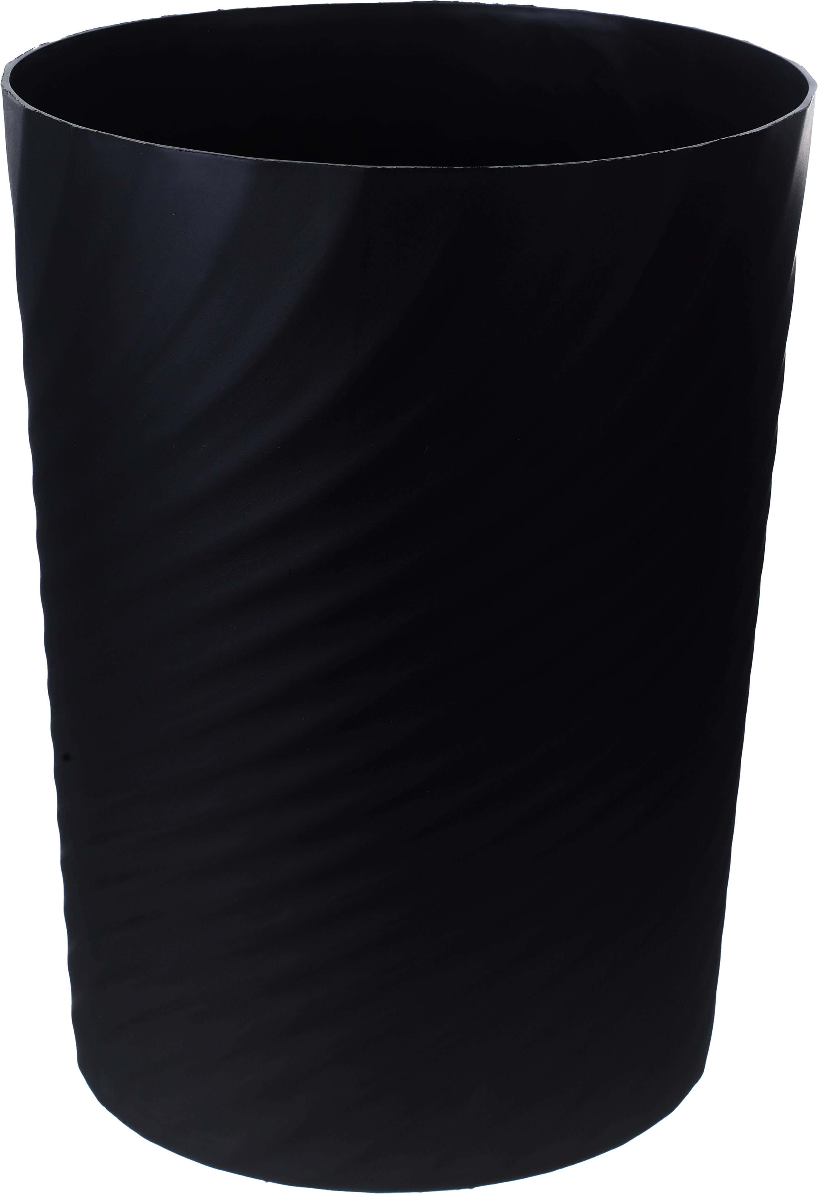 El Watanya Plastic Trash Bin, 22.5×30 cm - Black