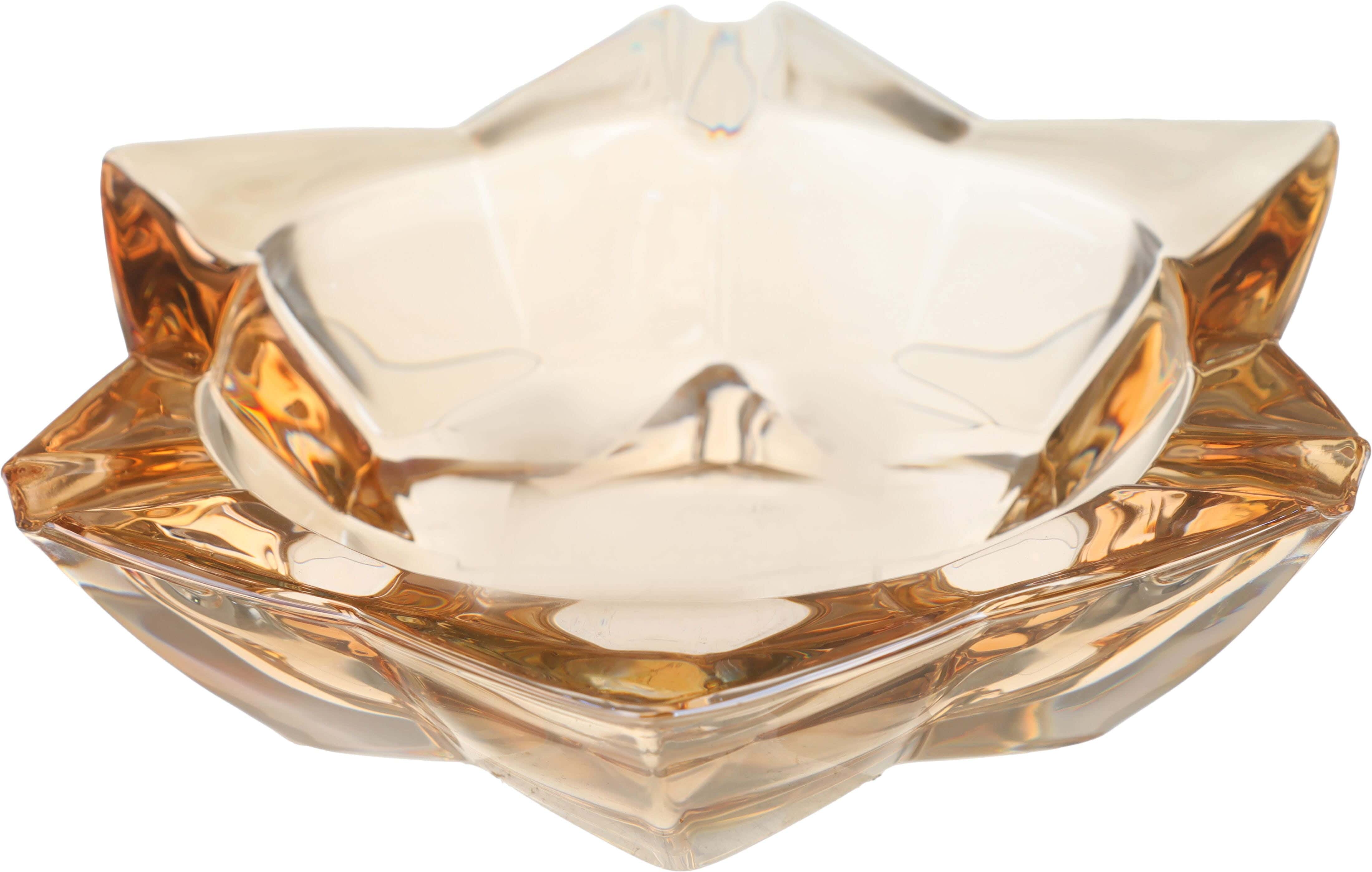 Blink Max Glass Ashtray, Star Shape, 1295 grm - Clear Light Brown