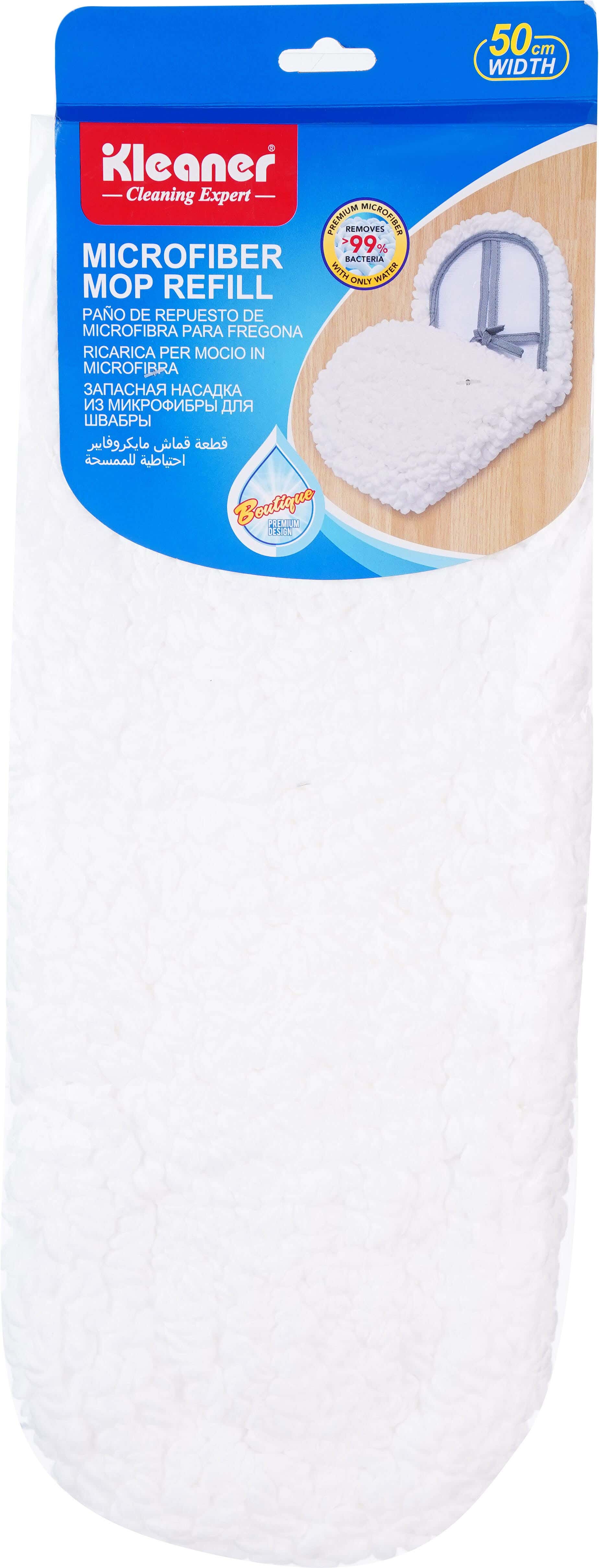 Kleaner Microfiber Floor Replacement Pad, 47 cm - White