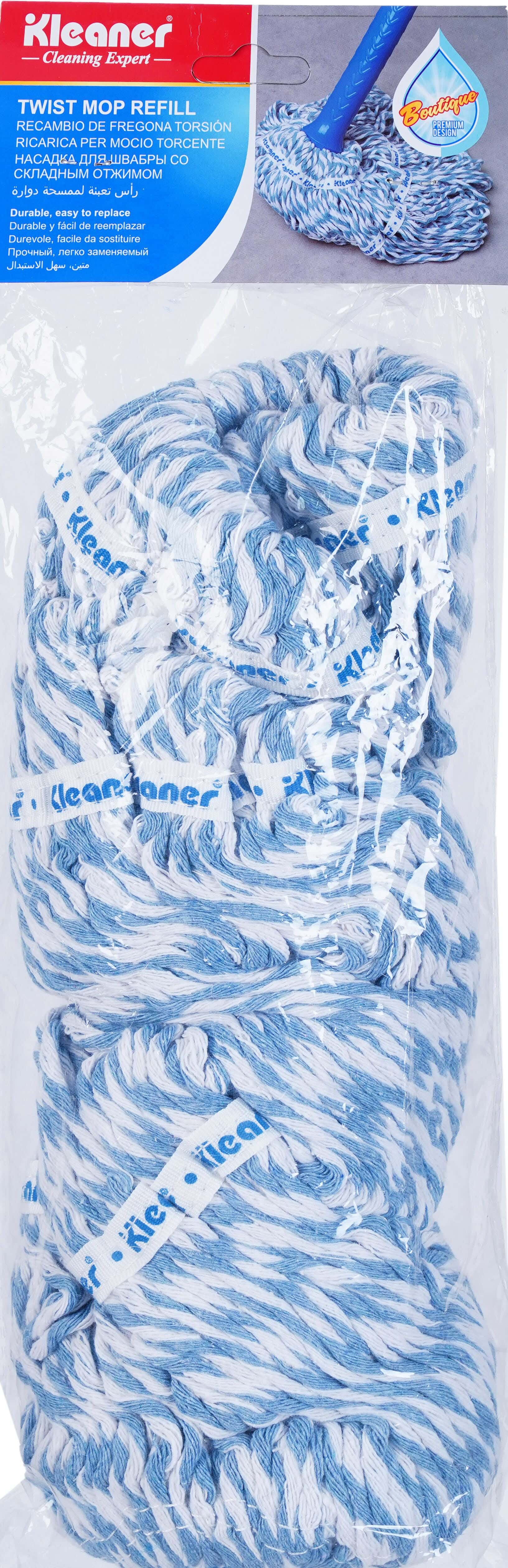 Kleaner Twist Cotton Mob Floor, 300 gm - Blue White