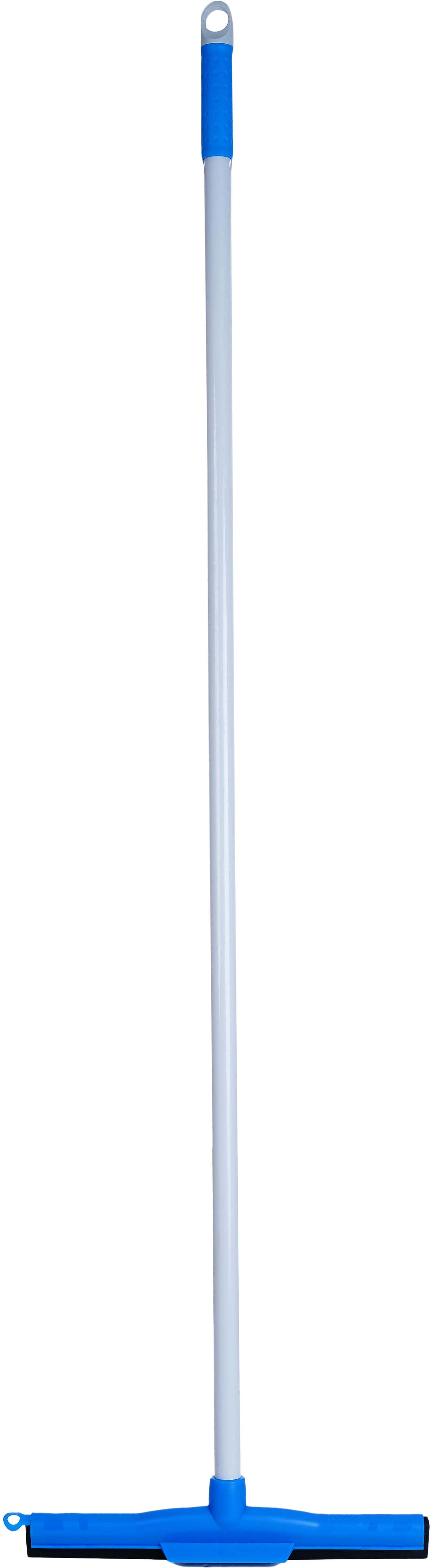 Kleaner Plastic Floor Wiper, Metal Handle, 120×34 cm - Blue Grey