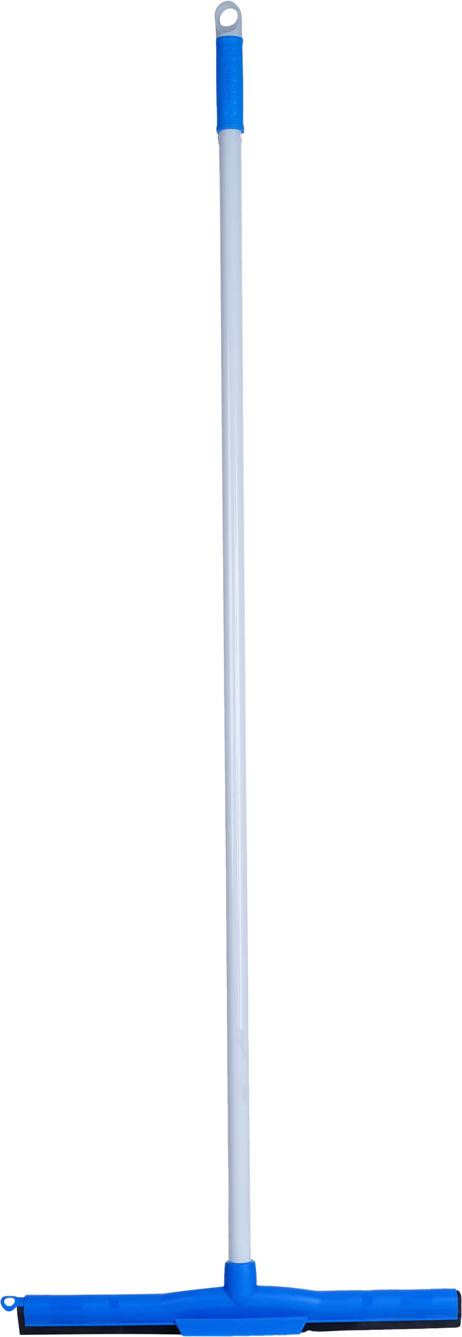 Kleaner Plastic Floor Wiper, Metal Handle, 120×43 cm - Blue Grey