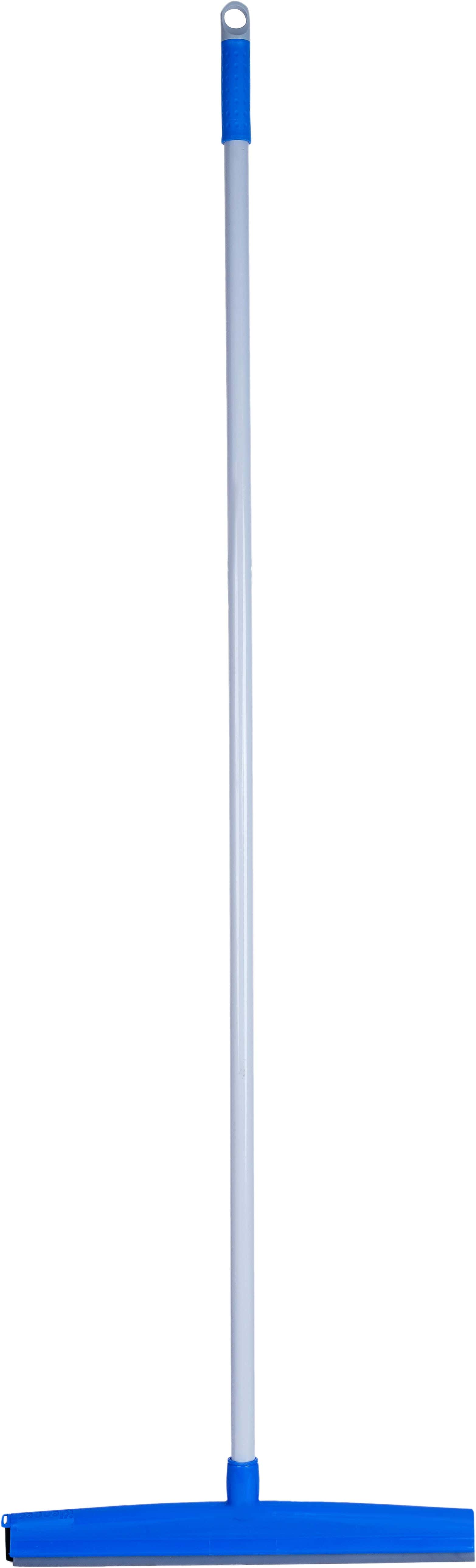 Kleaner Plastic Floor Cleaning Wipe with Metal Handle, 130×42 cm - Blue Grey