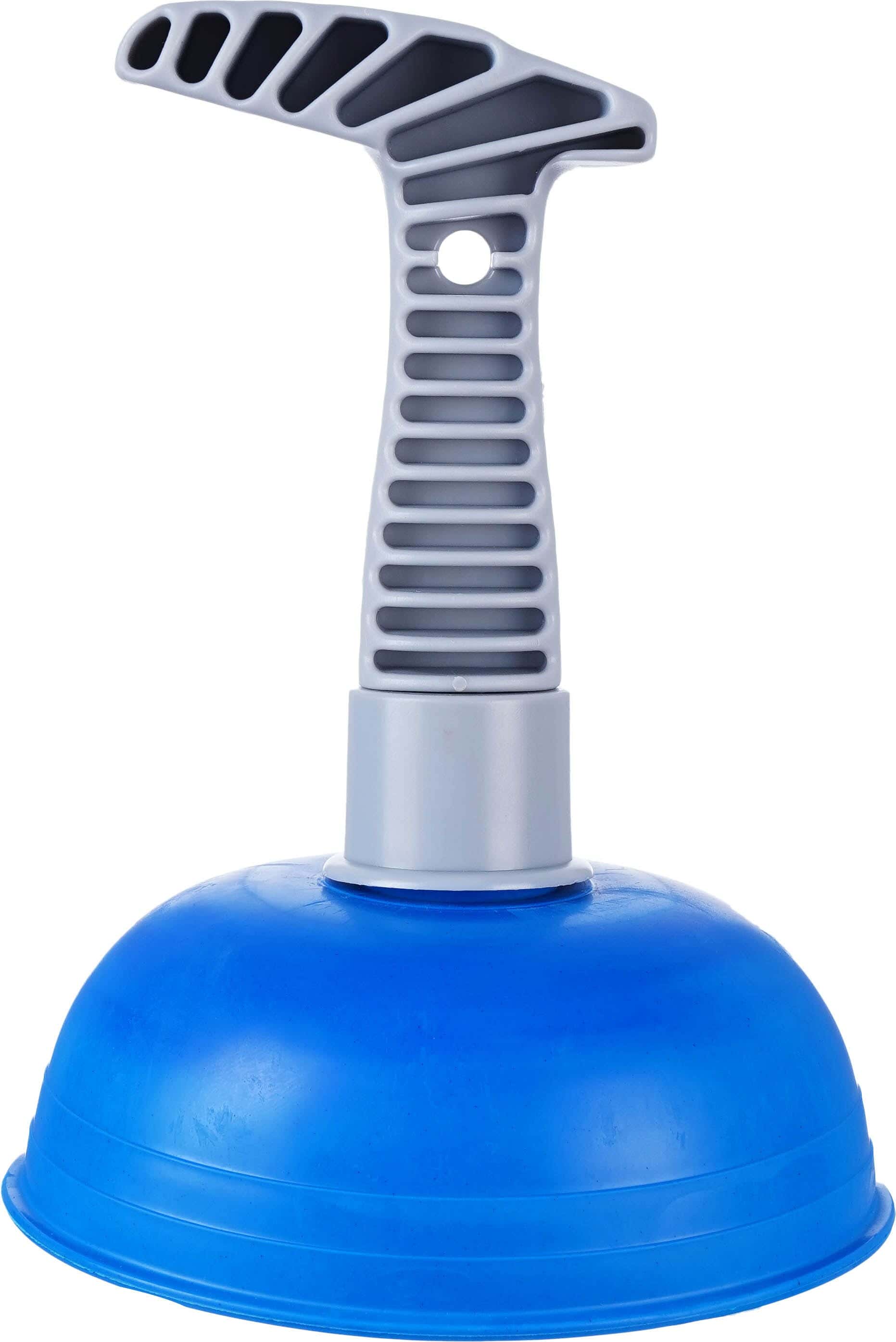Kleaner Rubber Plunger with Metal Handle, 13×18 cm - Blue Grey