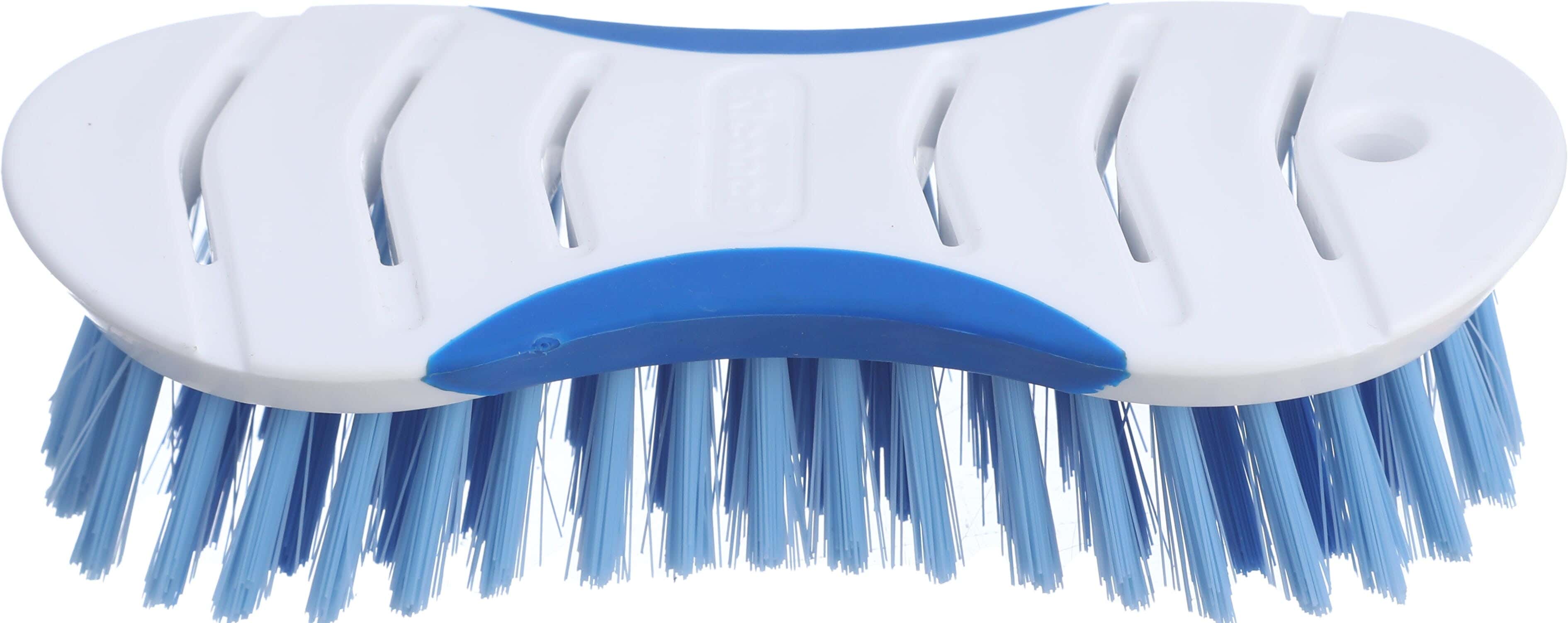 Kleaner Plastic Floor Cleaning Brush, 16.7×7.4×3.8 cm - Blue White