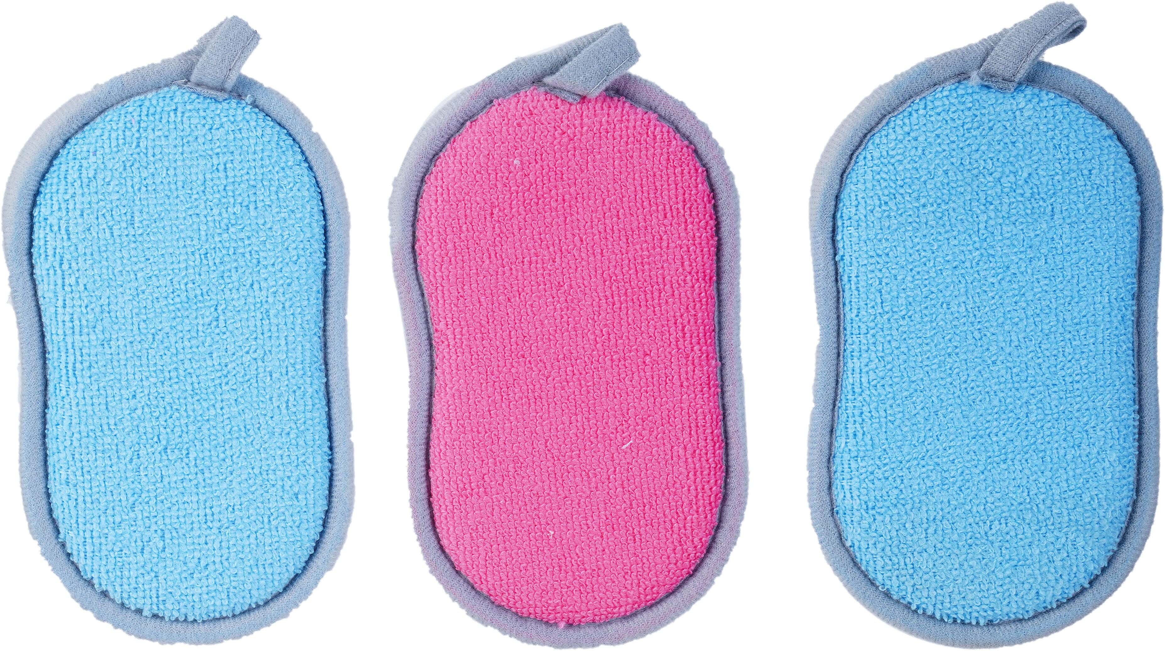 Kleaner Dishwashing Sponge Set, 3 Pieces, 16×9×1.5 cm - Multicolor