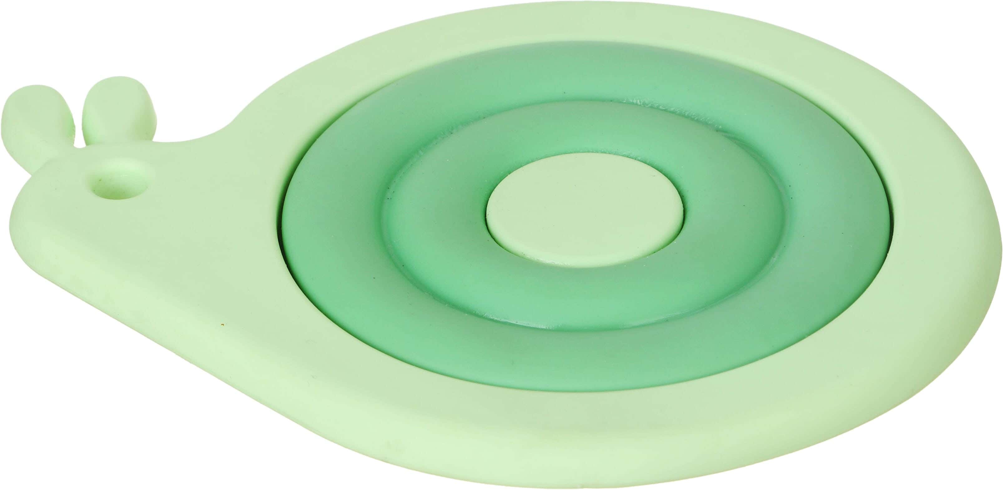 Group Tiger Thermal Silicone Coaster, 19×15 cm - Light Green