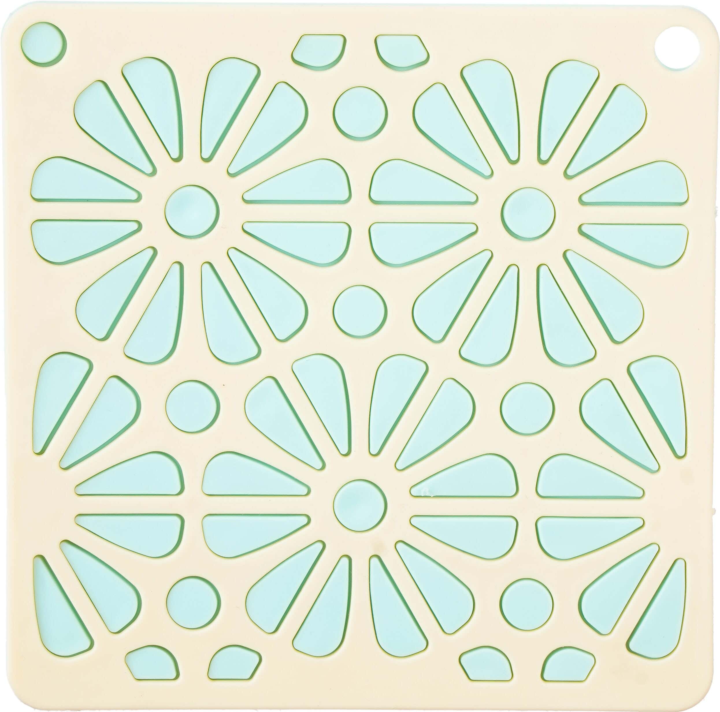 Silicone Thermal Coaster, 2 Pieces 2x1, 14 cm - Yellow Light Green