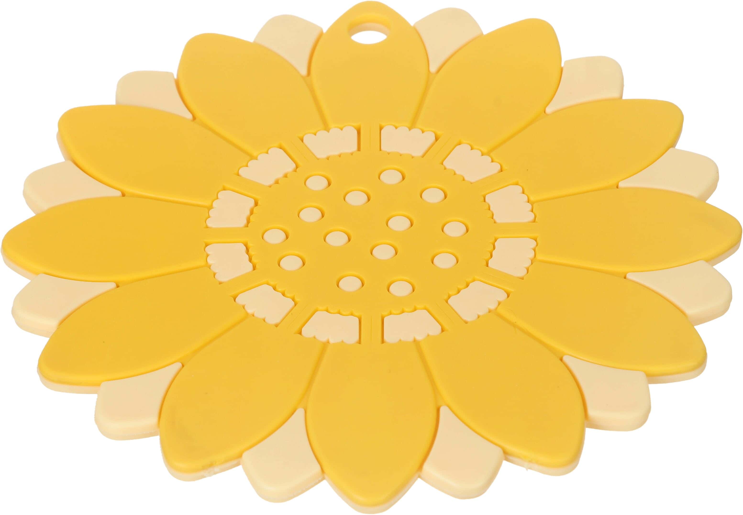 Group Tiger Thermal Silicone Coaster, 15 cm - Yellow