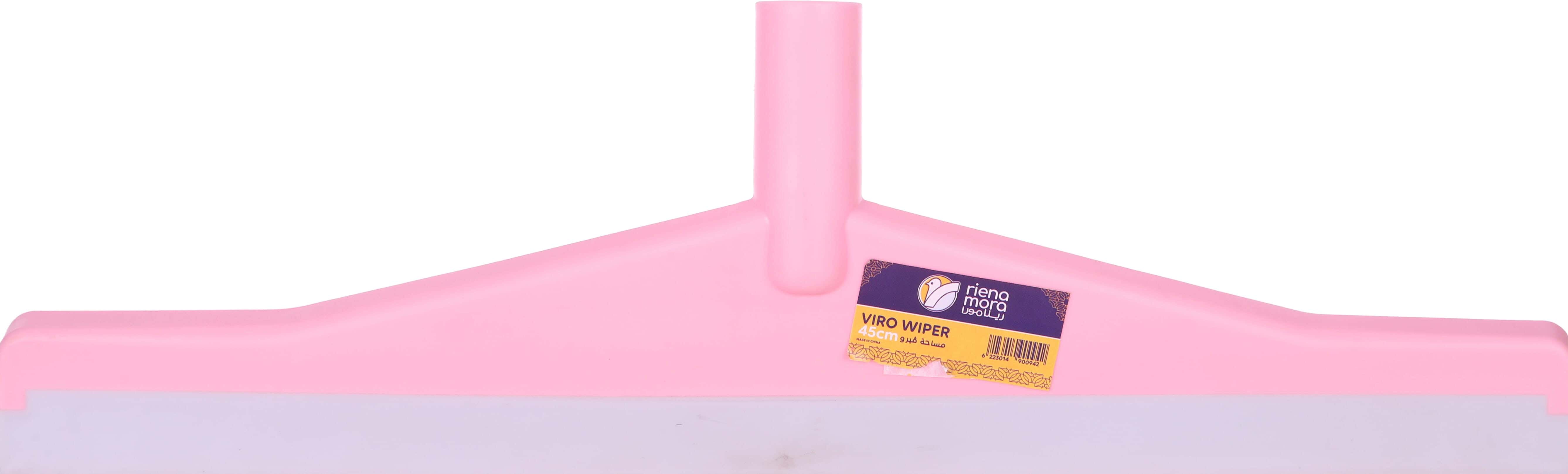 Rienamora Plastic Floor Cleaning Mop Without Handle, 14.5×45 cm - Pink Grey