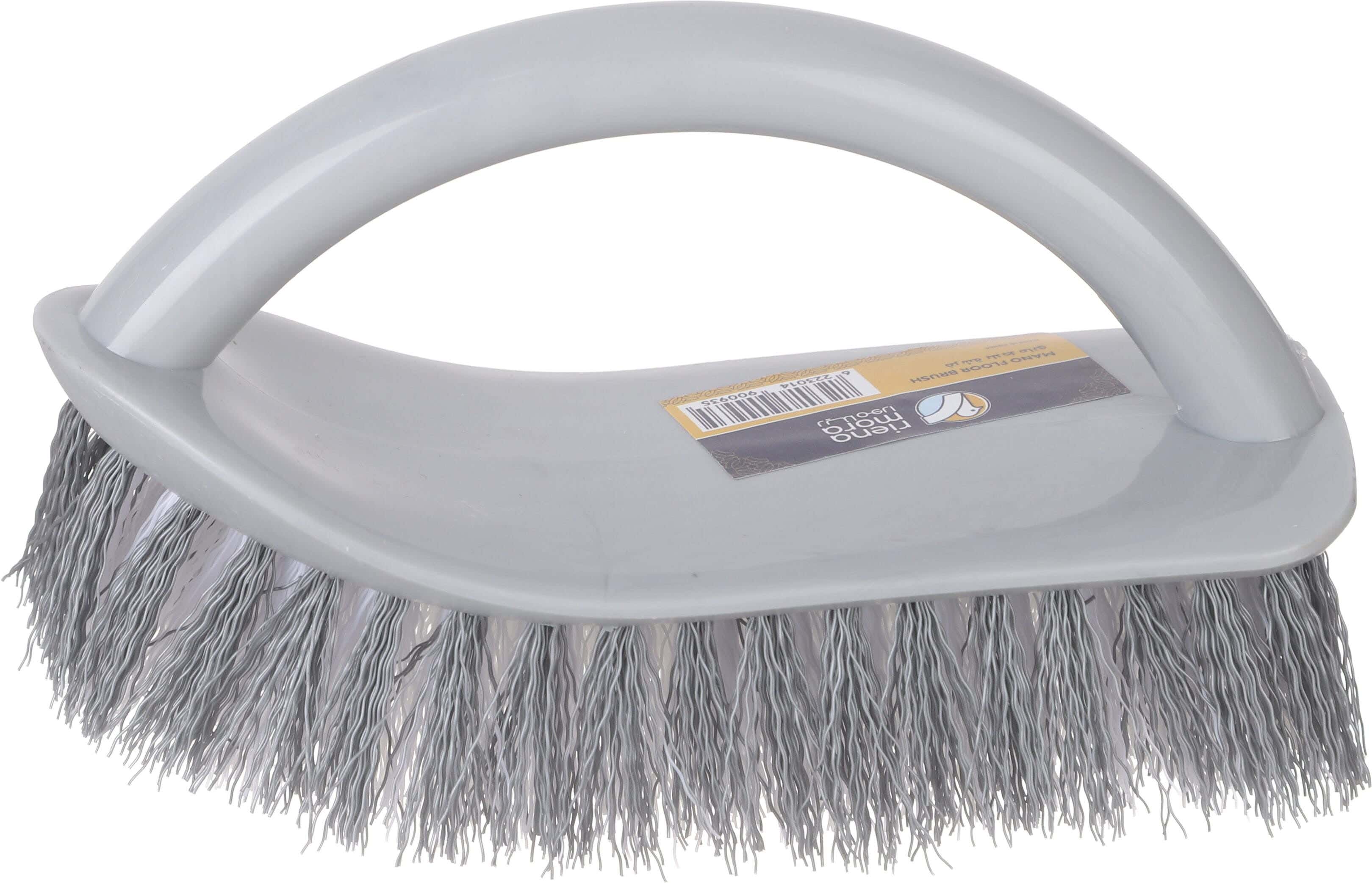 Rienamora Plastic Tile Cleaning Brush, 6.5×15 cm - Grey