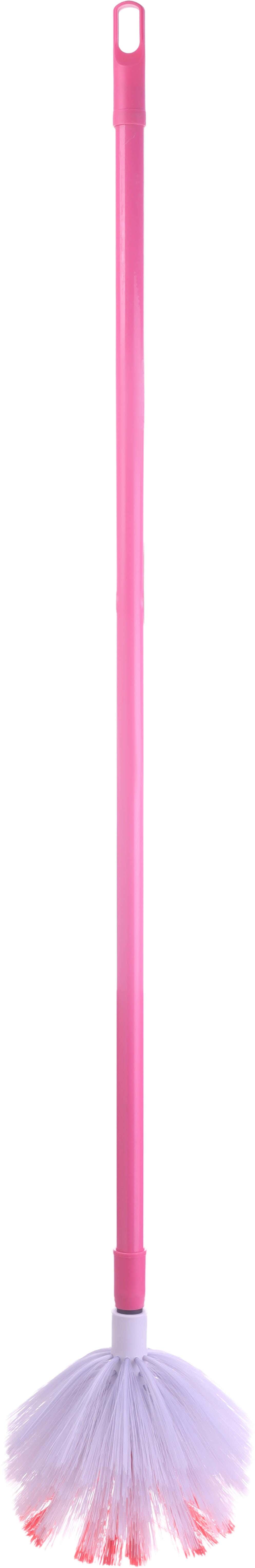 Riena Mora Plastic Ceiling Duster, Metal Handle, 120 cm - Rose Grey