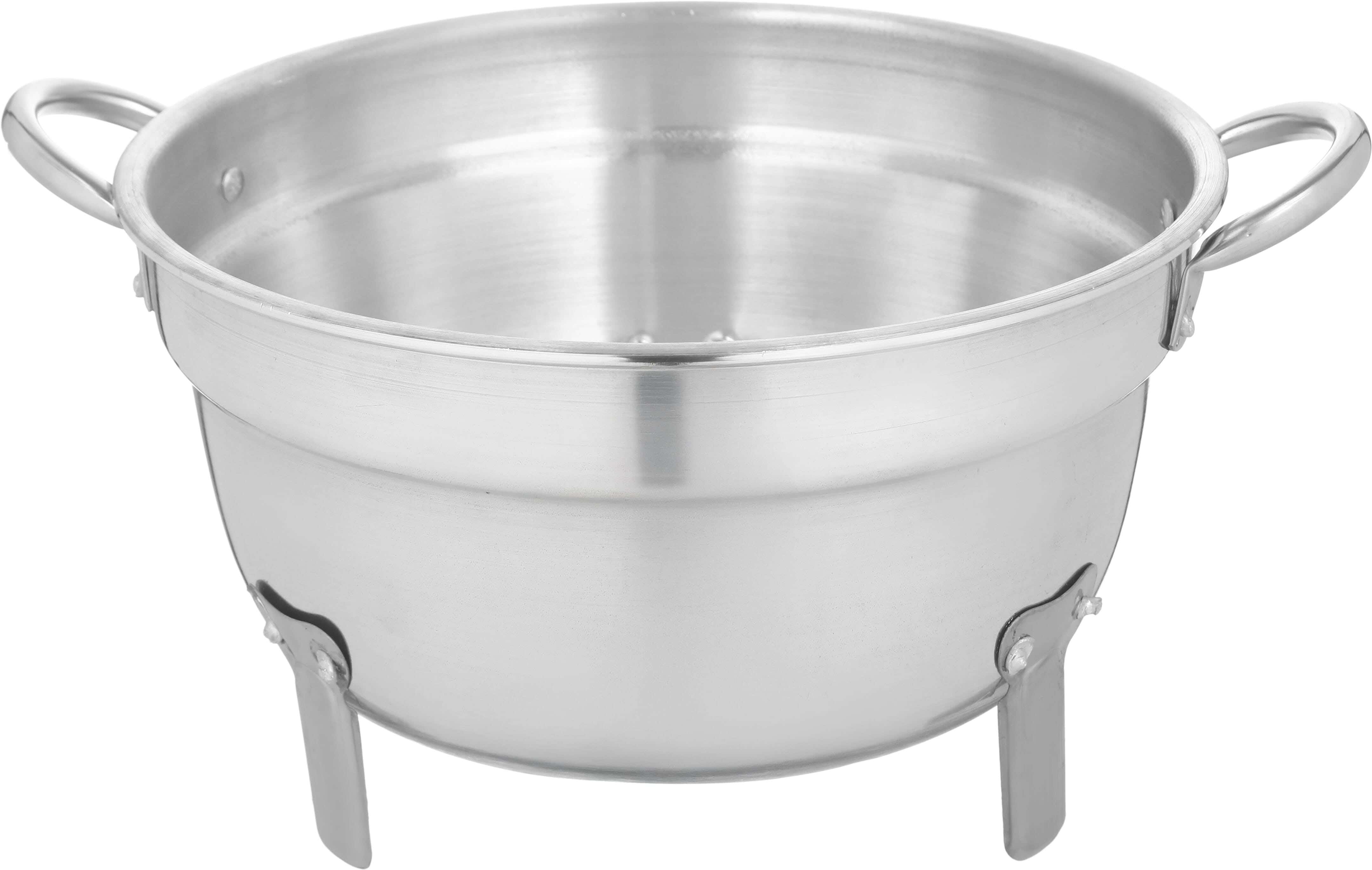 Chef Cook Round Aluminum Strainer with Handle, 28 cm - Silver