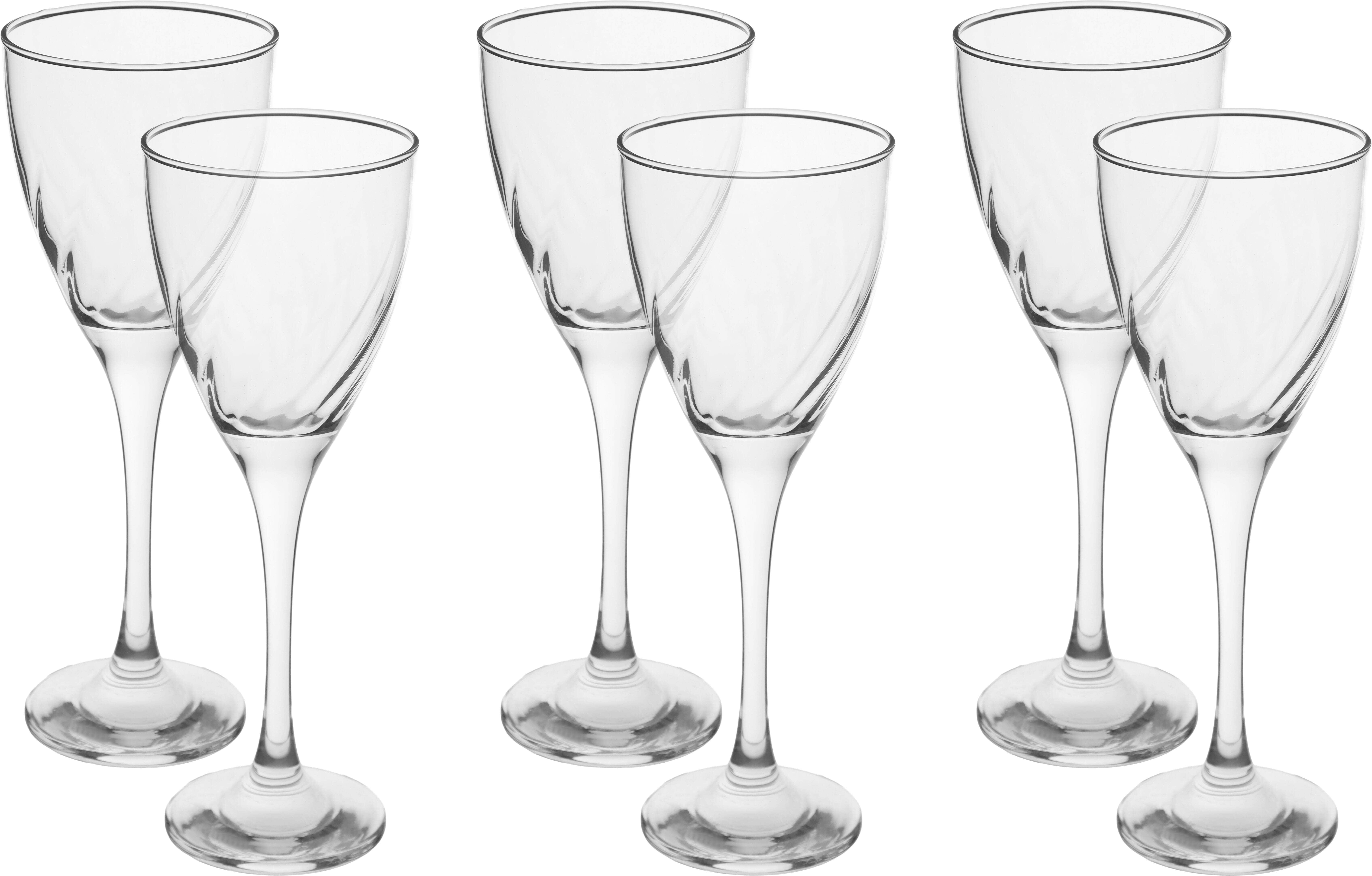 Pasabahce Glass Set, 6 Pieces, 205 ml - Clear
