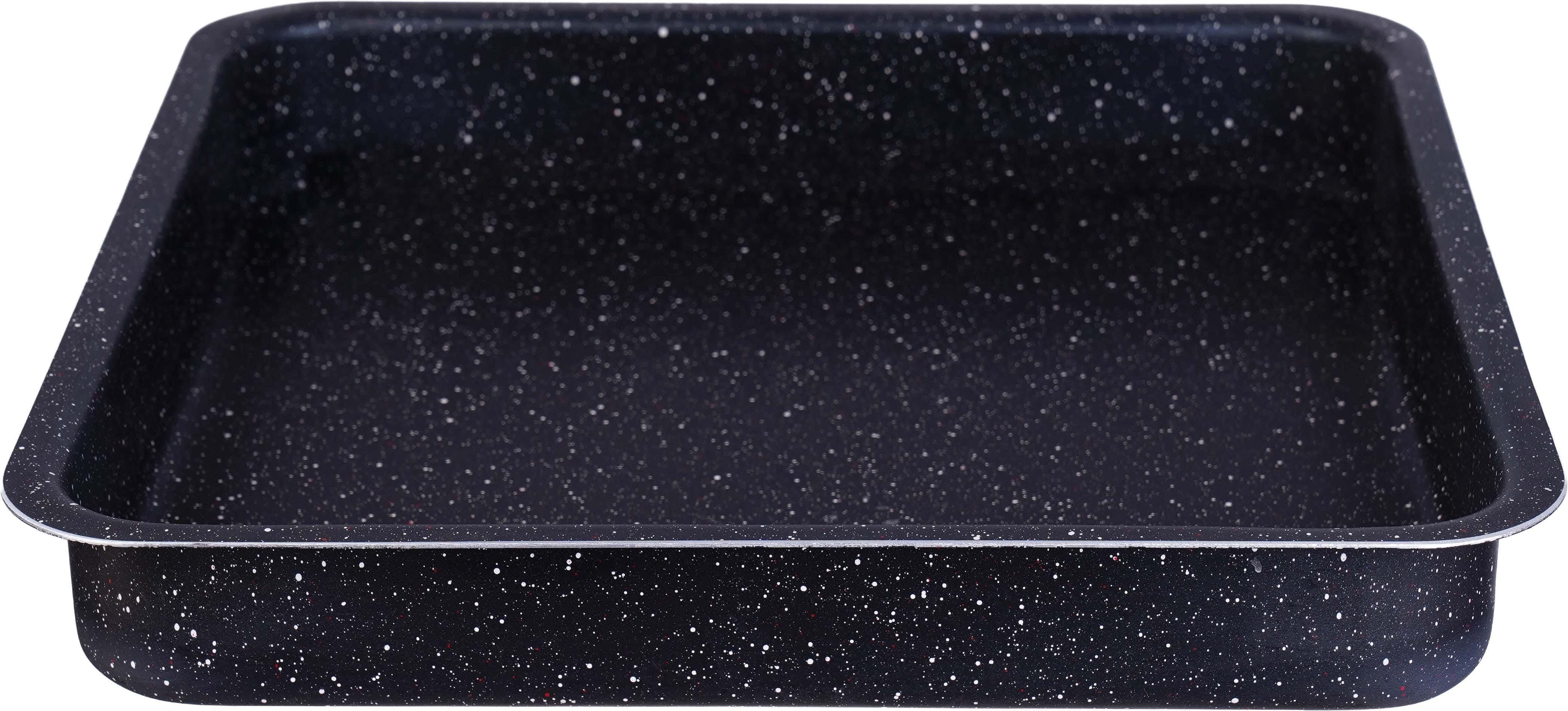 Nouval Granite Square Oven Dish, 30 cm - Black White