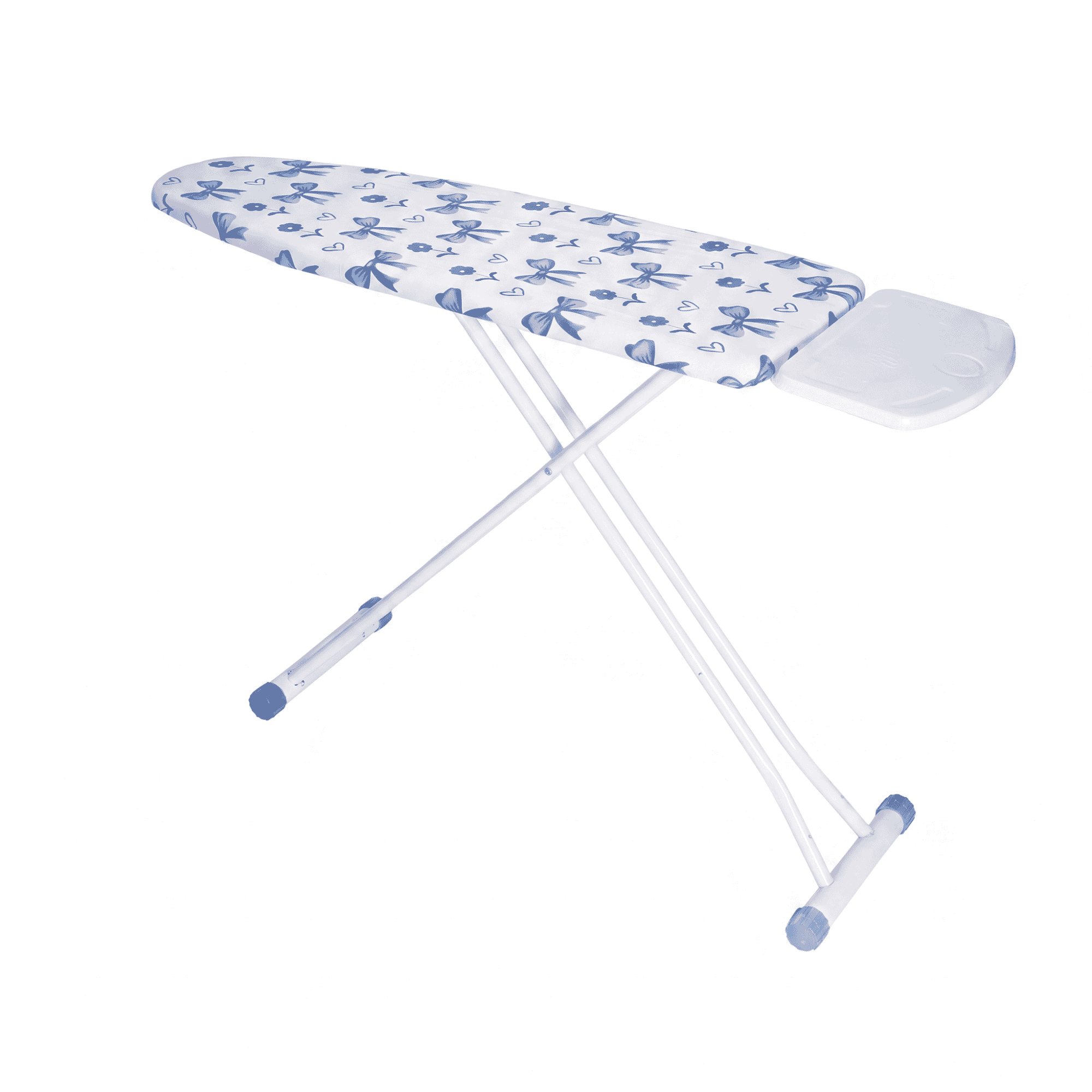 Lapoire Metal Foldable Iron Table, 94×40×164 cm - White Blue