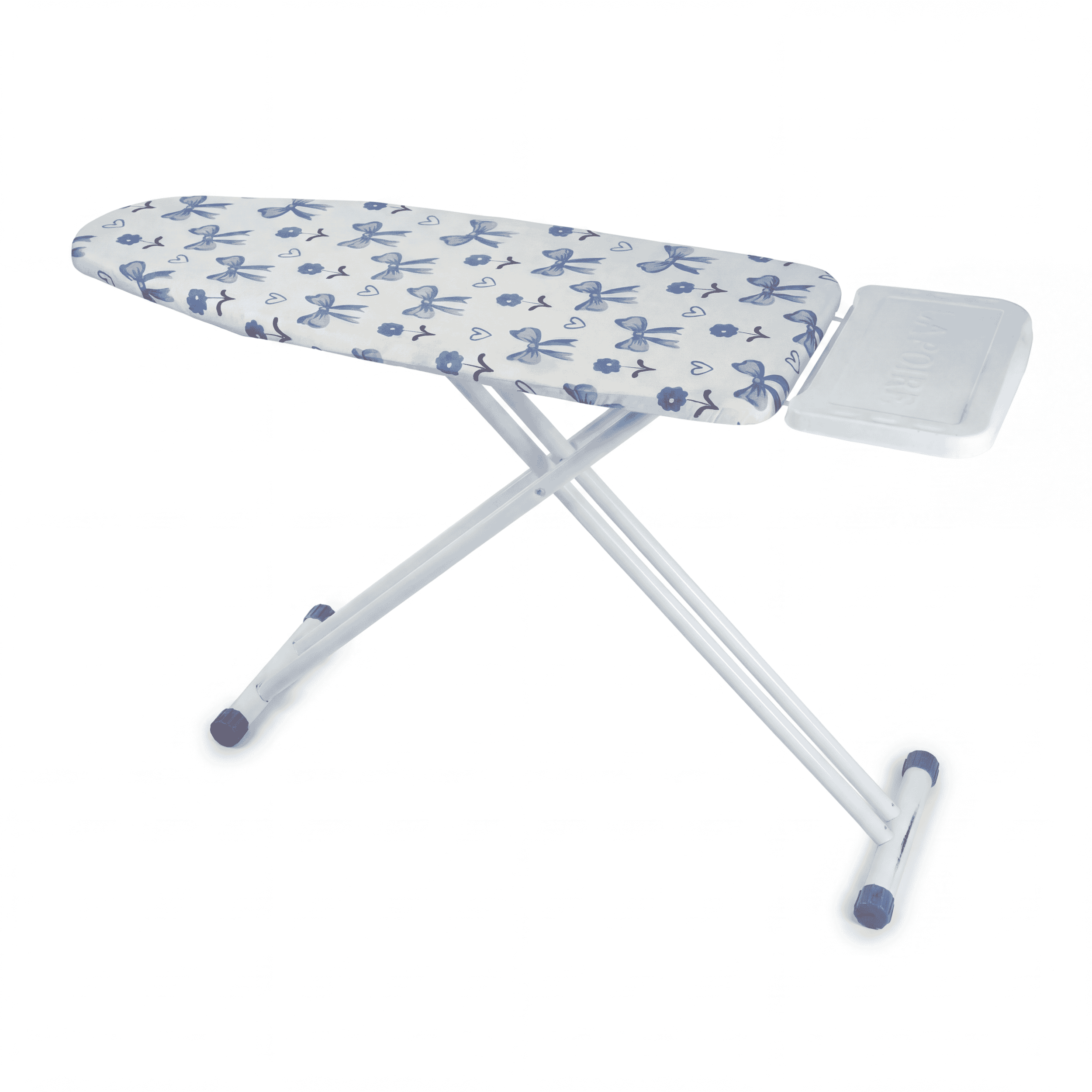 Lapoire Metal Foldable Iron Table, 94×43×166 cm - White Light Blue