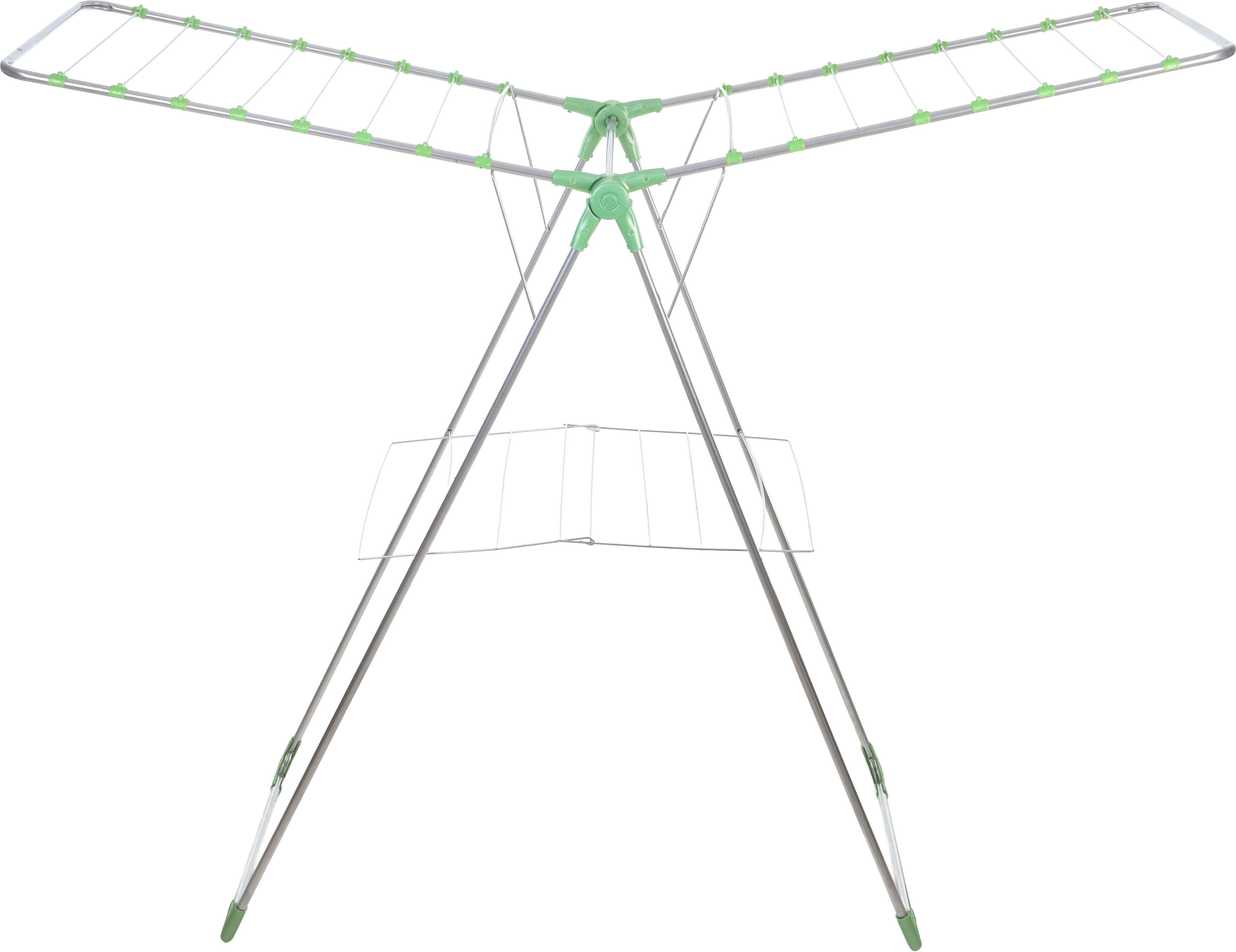 Lapoire Metal Laundry Dryer, 154×60×136 cm - Silver Green