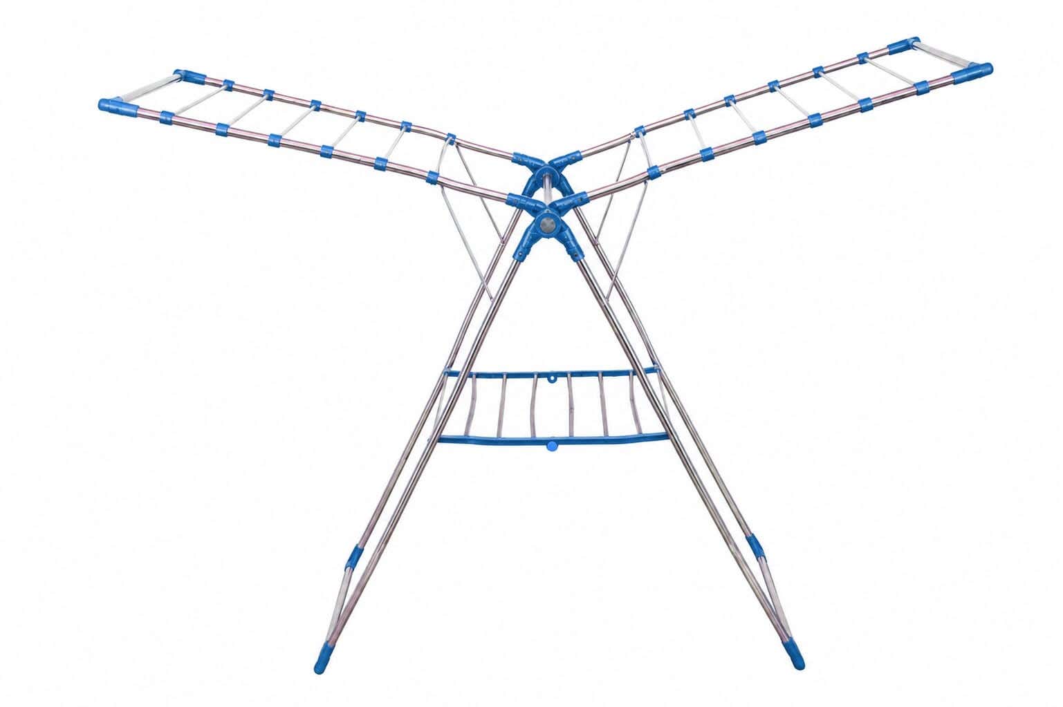 Lapoire Metal Clothes Drying Rack, 167×59×188 cm - Silver Blue