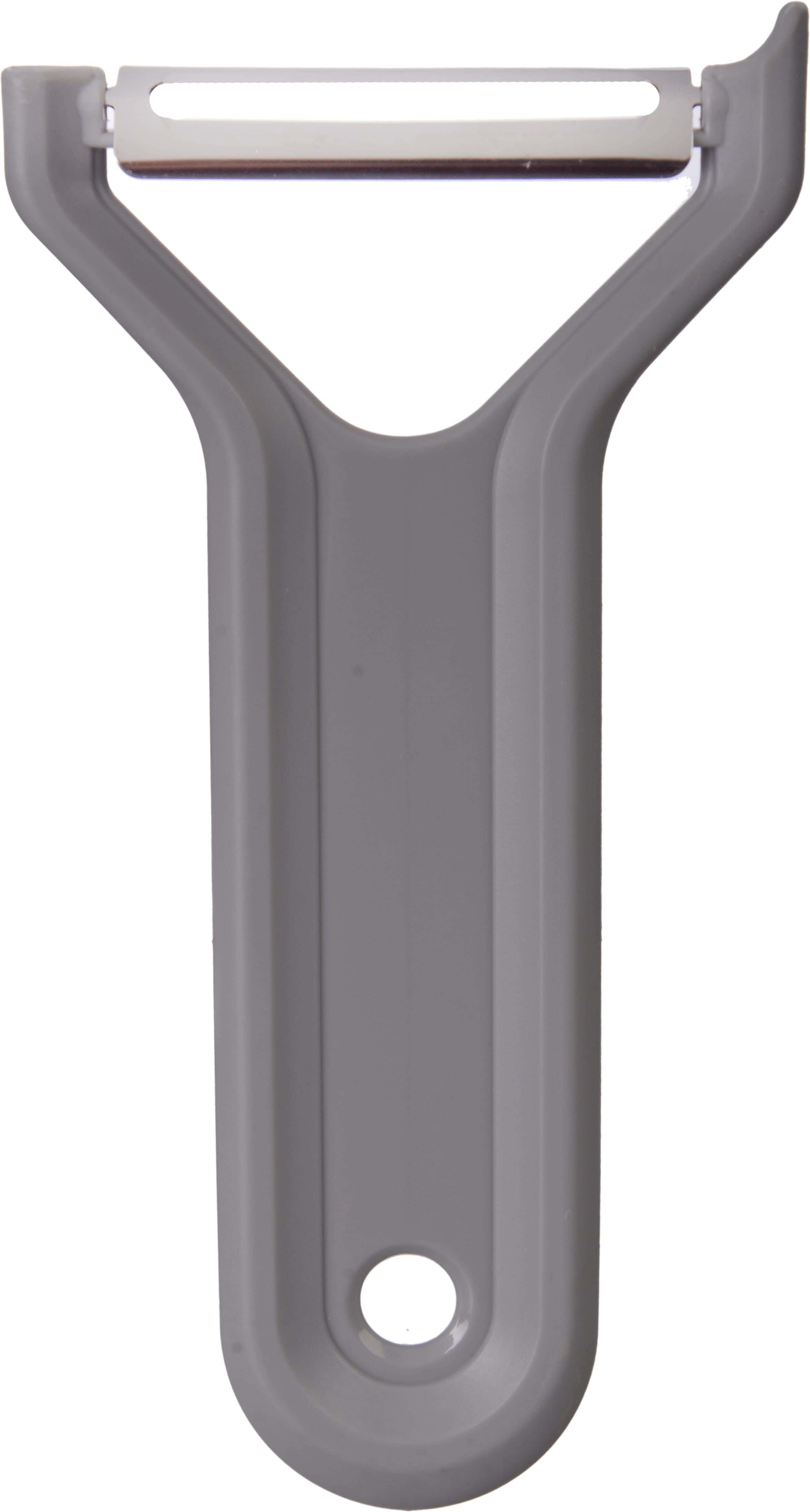 Casasunco Plastic Peeler, Stainless Steel Blade, 12 cm - Grey