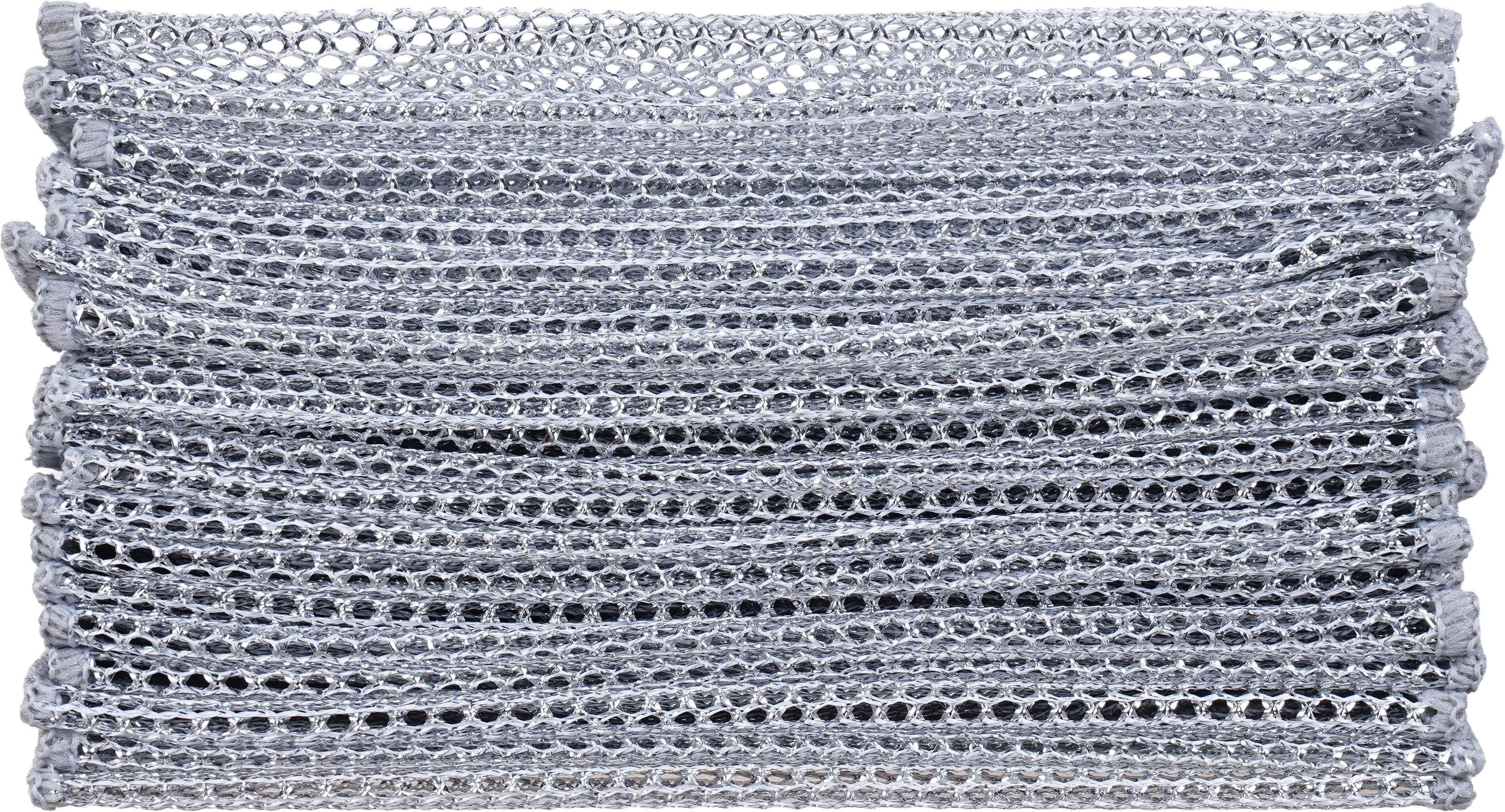 Wire Dishcloth Set, 20 Pieces, 19×19 Cm - Silver