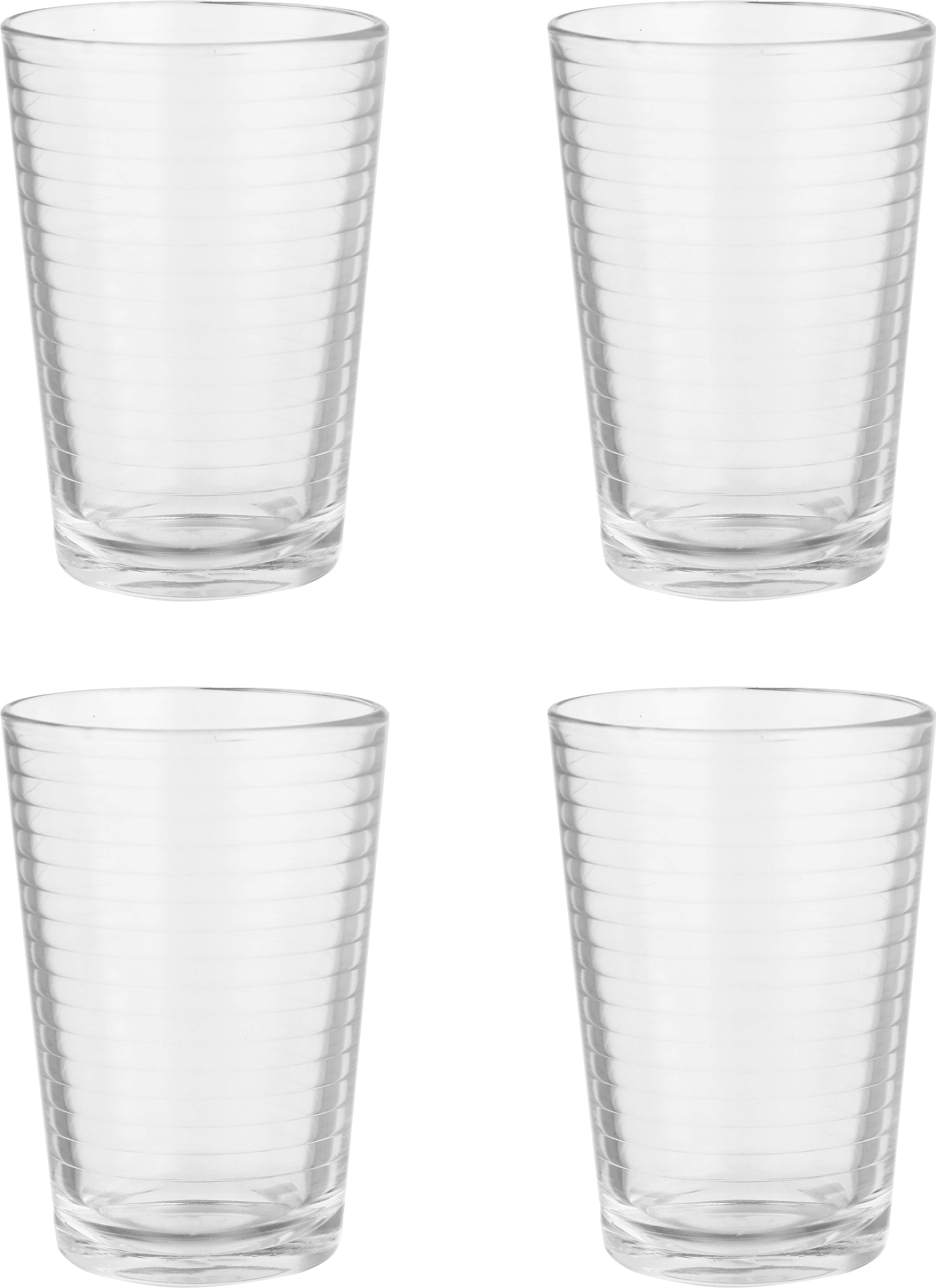 Pasabahce Glass cup set, 4 pieces, 207 ml - Clear