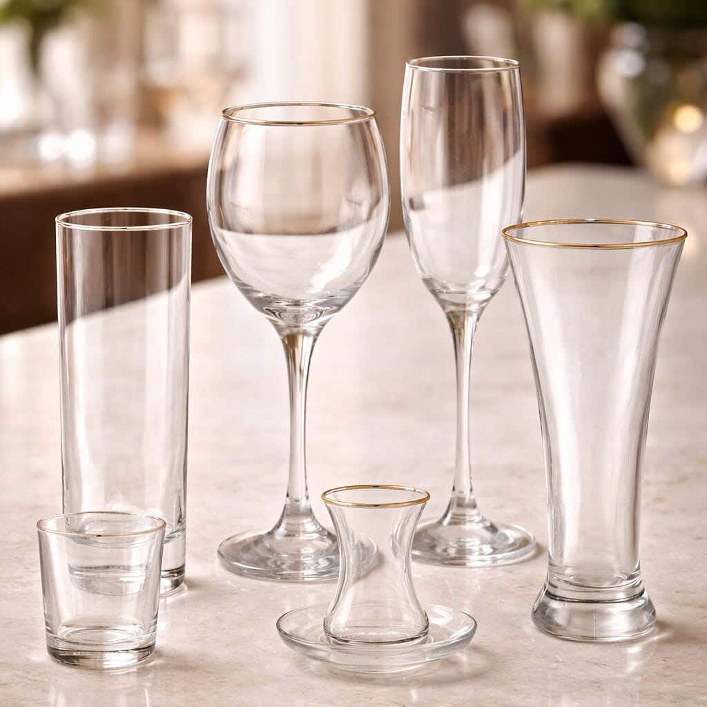 Pasabahce Glass Set, 42 Pieces - Clear