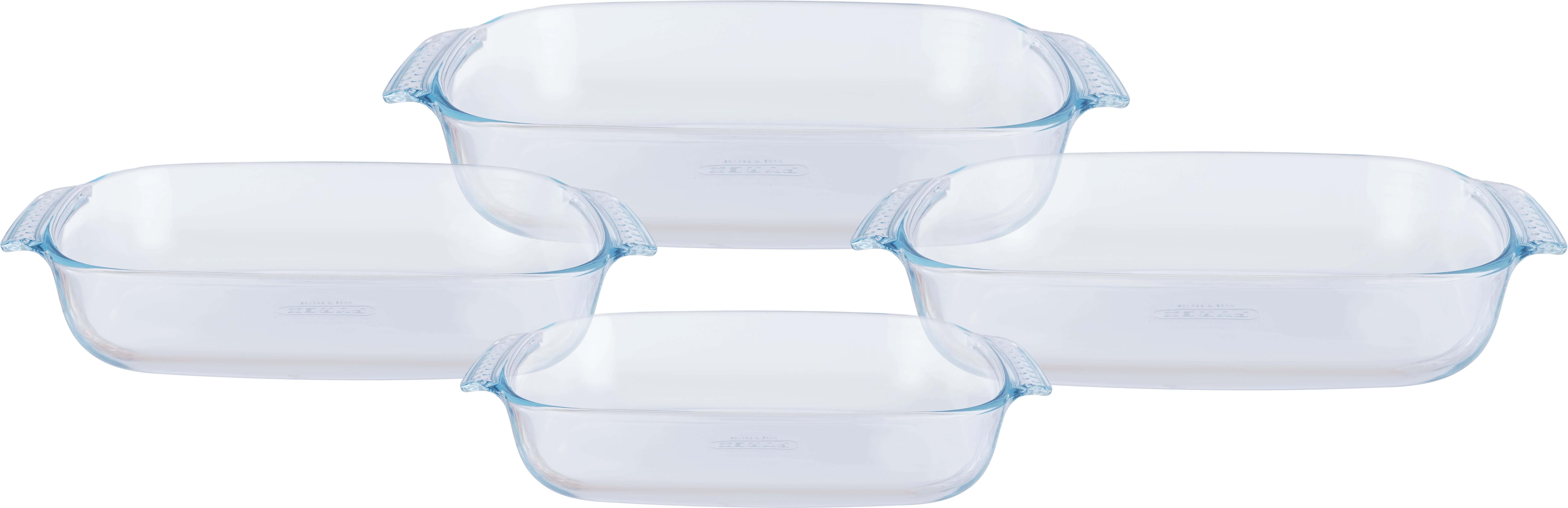 Pyrex Thermal Glass Oven Dish Set, 4 Pieces - Clear