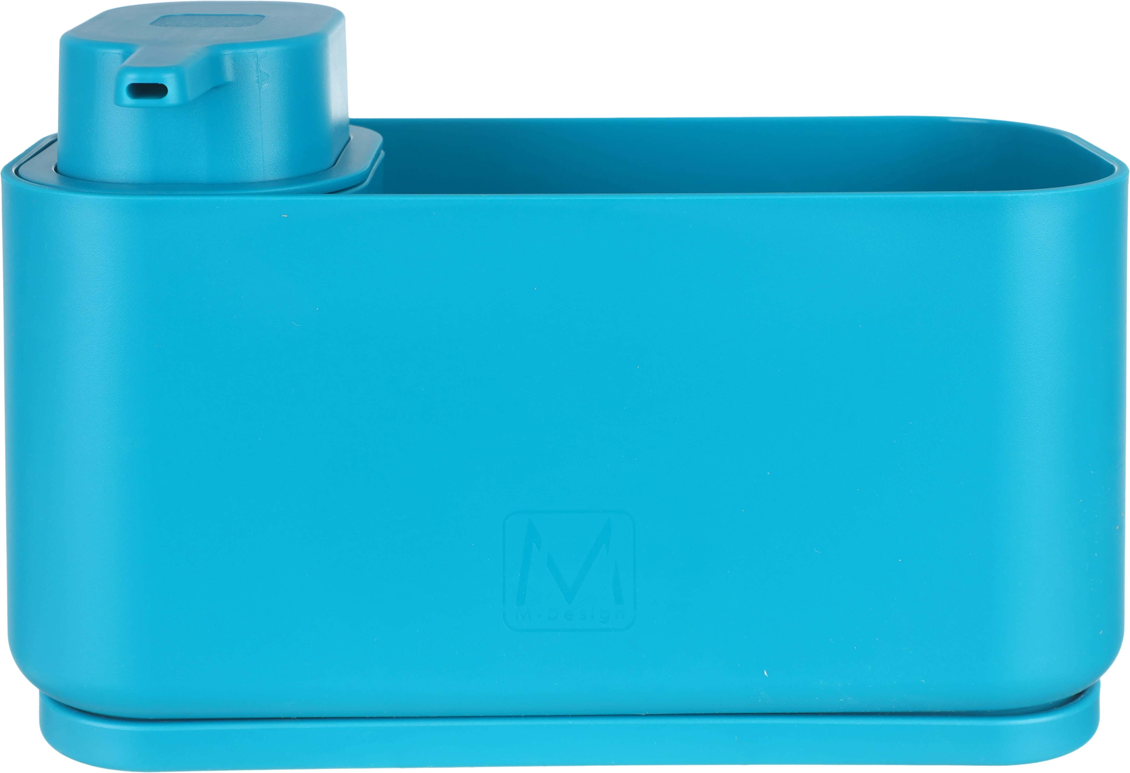 M-Design Plastic Basin Organizer with Base, 20×8.5 cm - Petrol