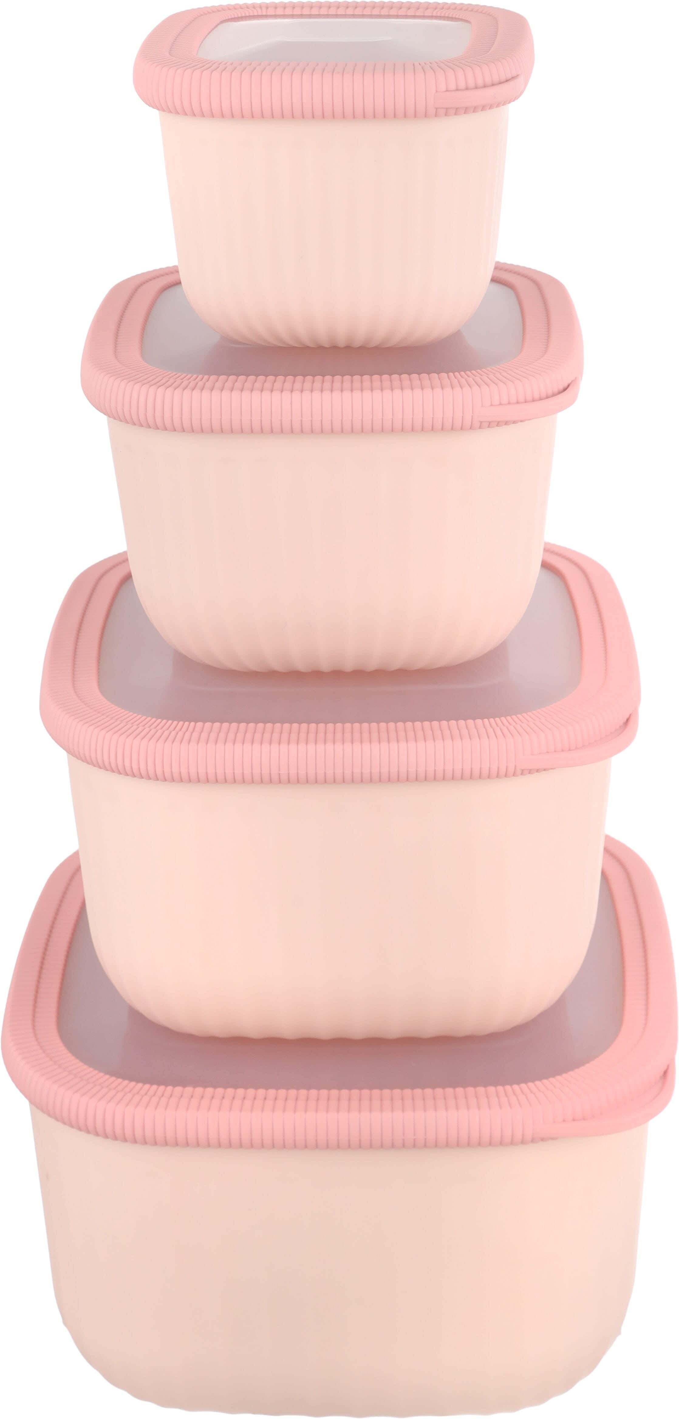 Plastic Refrigerator Box Set, 4 Pieces - Cashmere