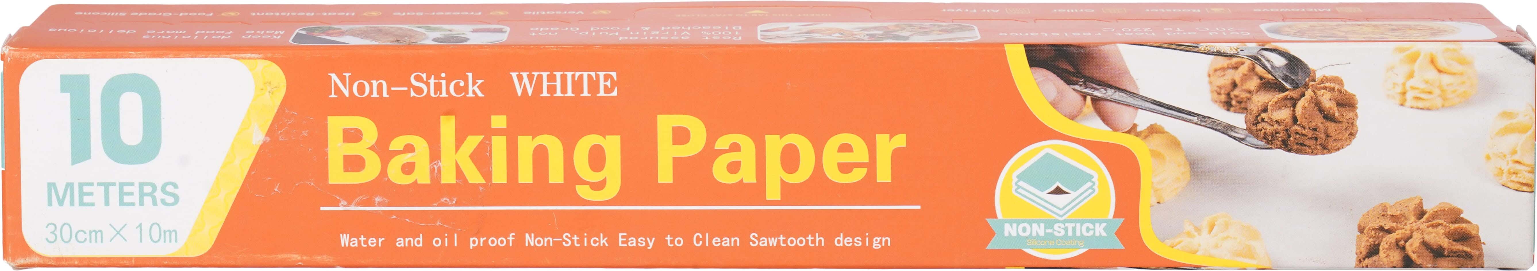 Butter Baking Paper Roll, 30 cm×10 meters - White