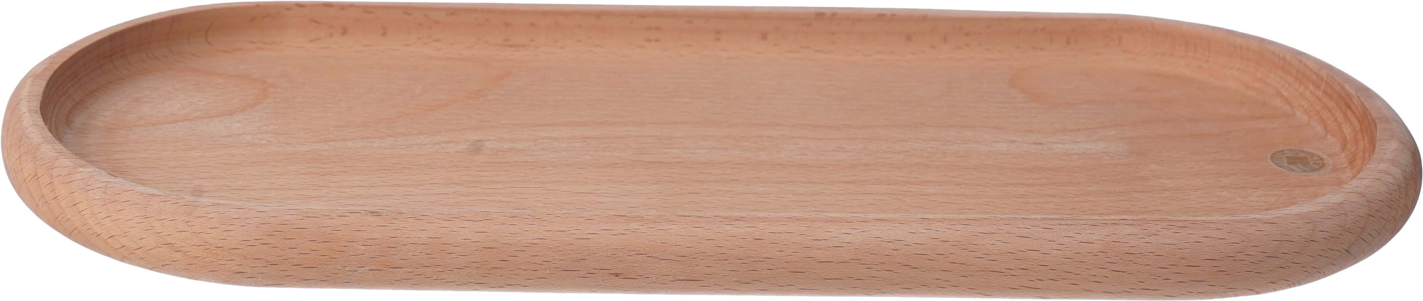 Beech Wood Serving Tray, 14×34 cm - Wooden