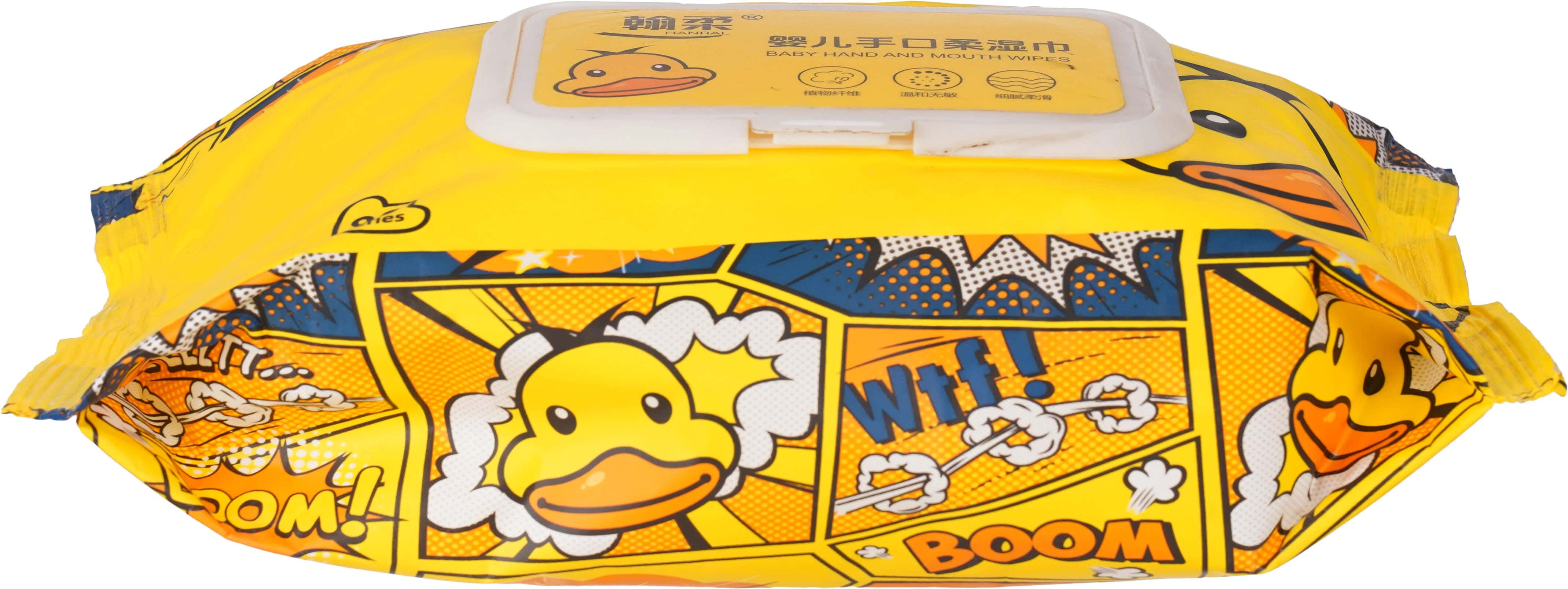 Kitchen Wet Wipes, 80 Sheets - Yellow