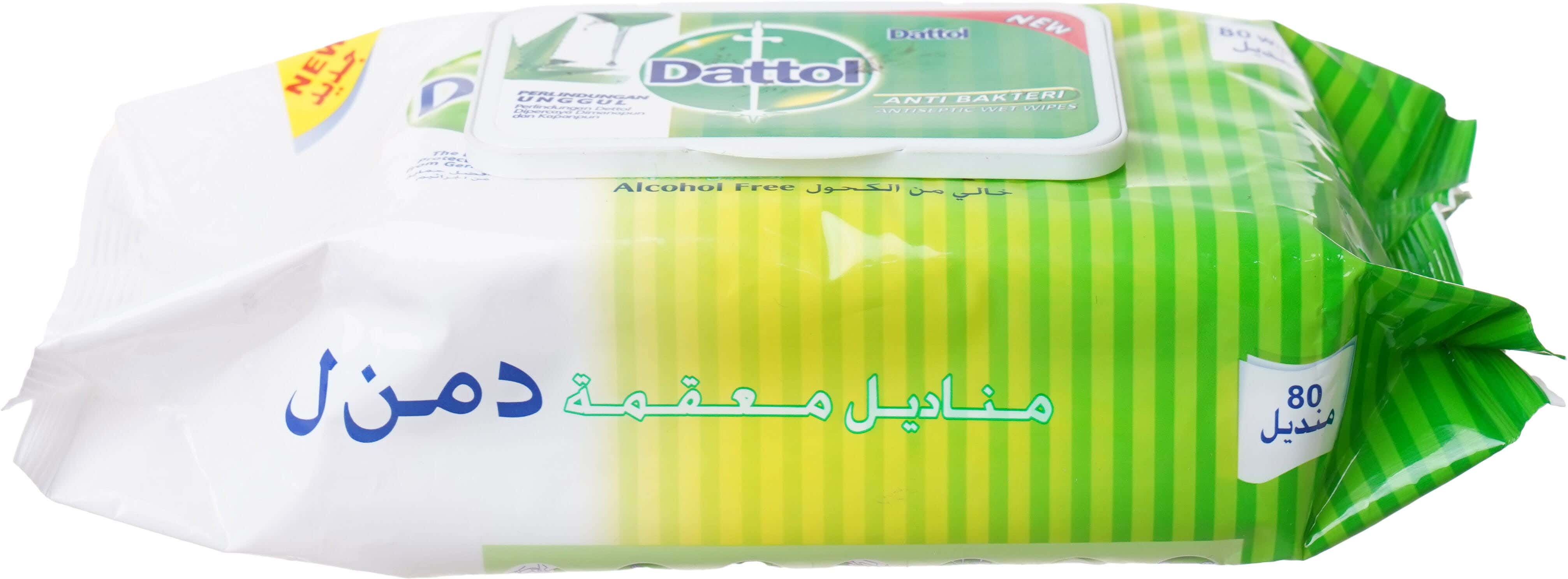 Dattol Wet Wipes, 80 Sheets - Yellow