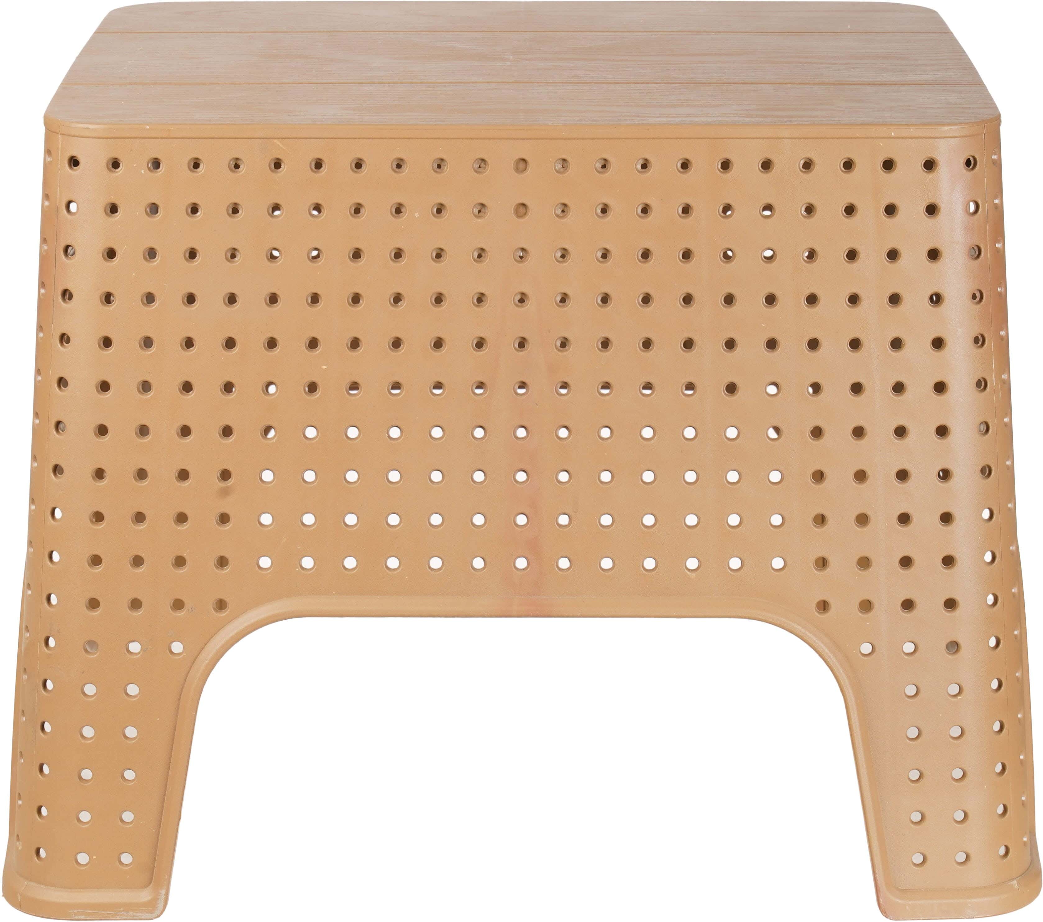 ترابيزه بلاستيك مستطيله سفير، 57×45×42 سم - بيج