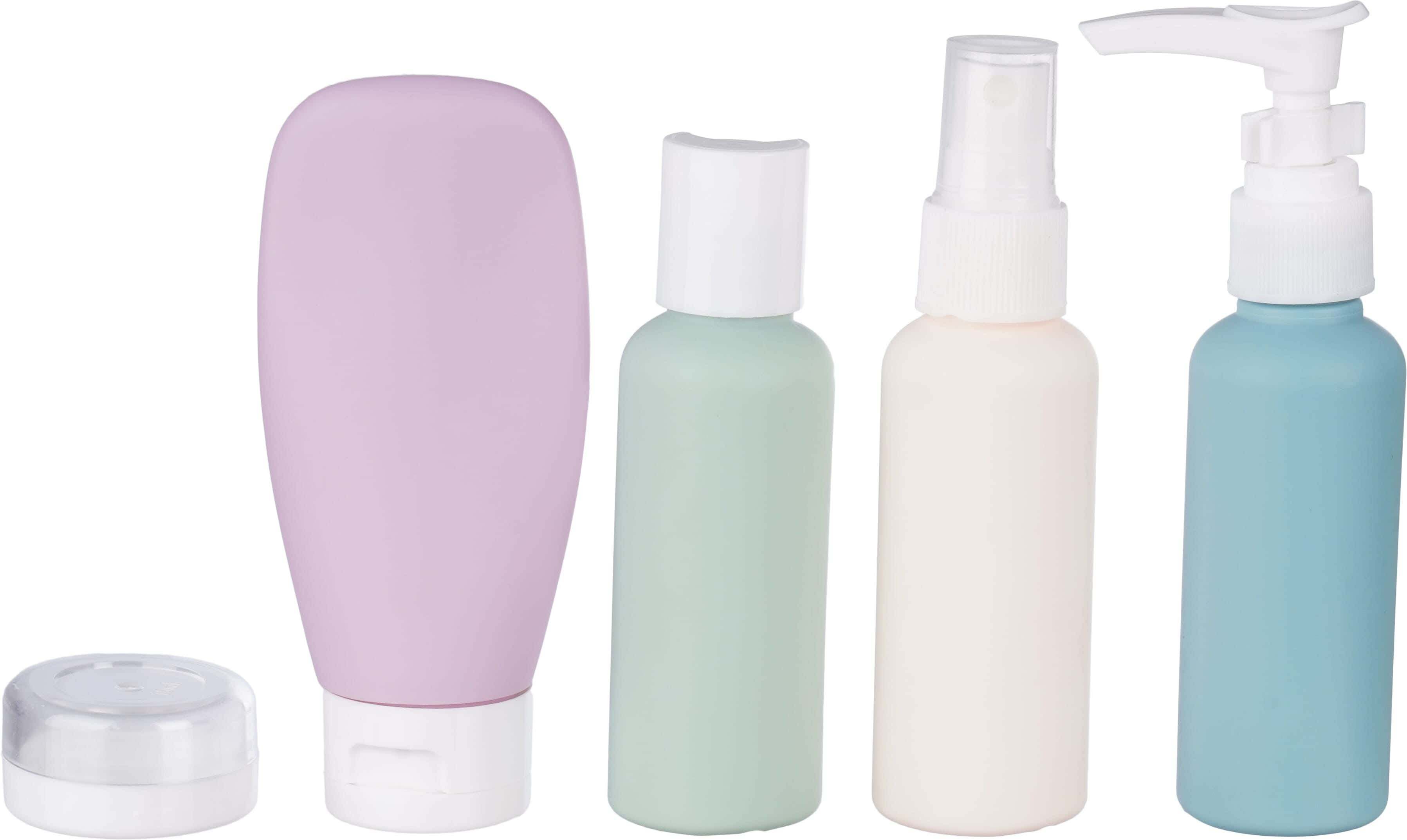 Silicone Bottle Set, 5 Pieces, 30 ml - Multicolor