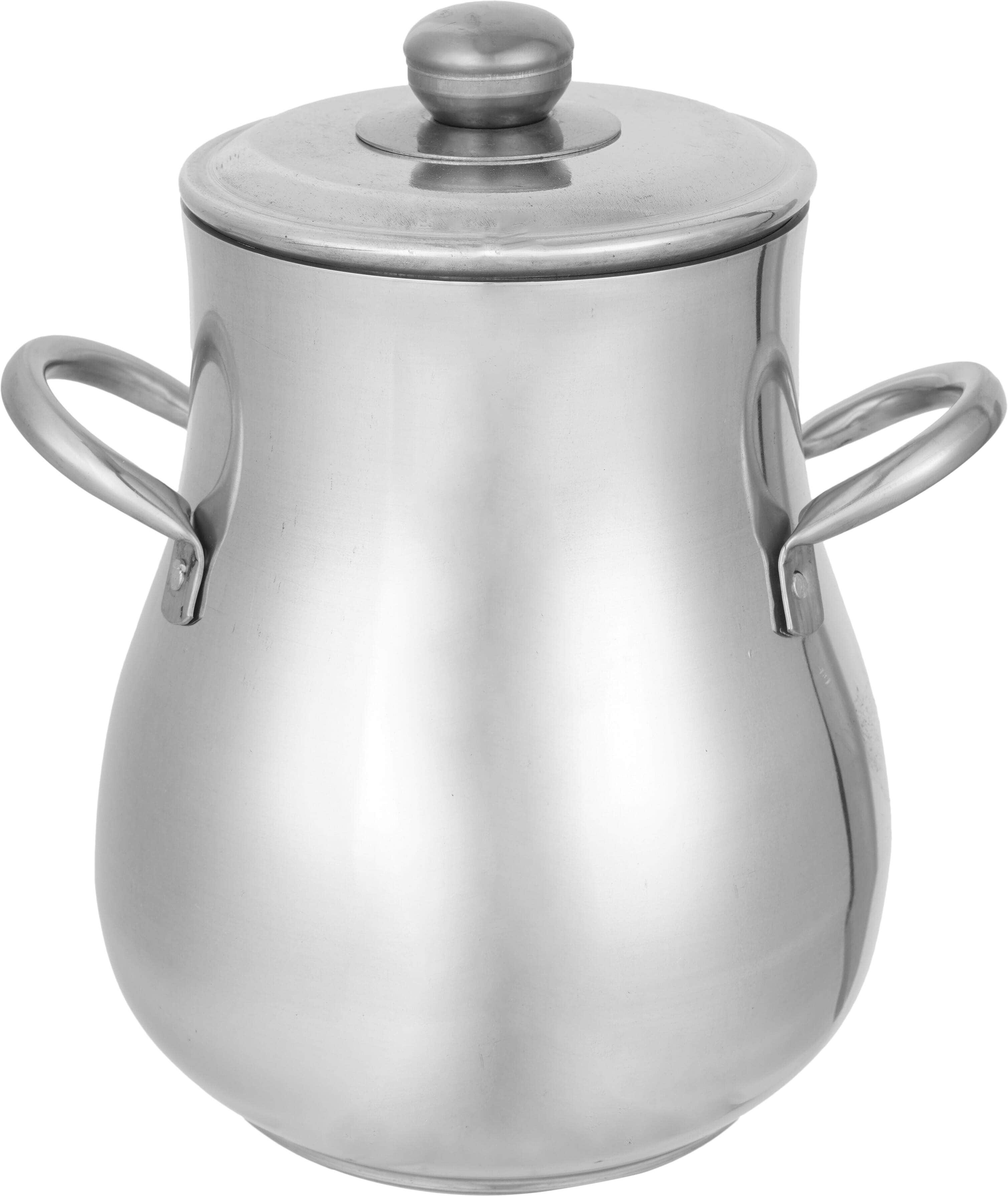 Aluminum Bean Pot, 26×19 cm - Silver