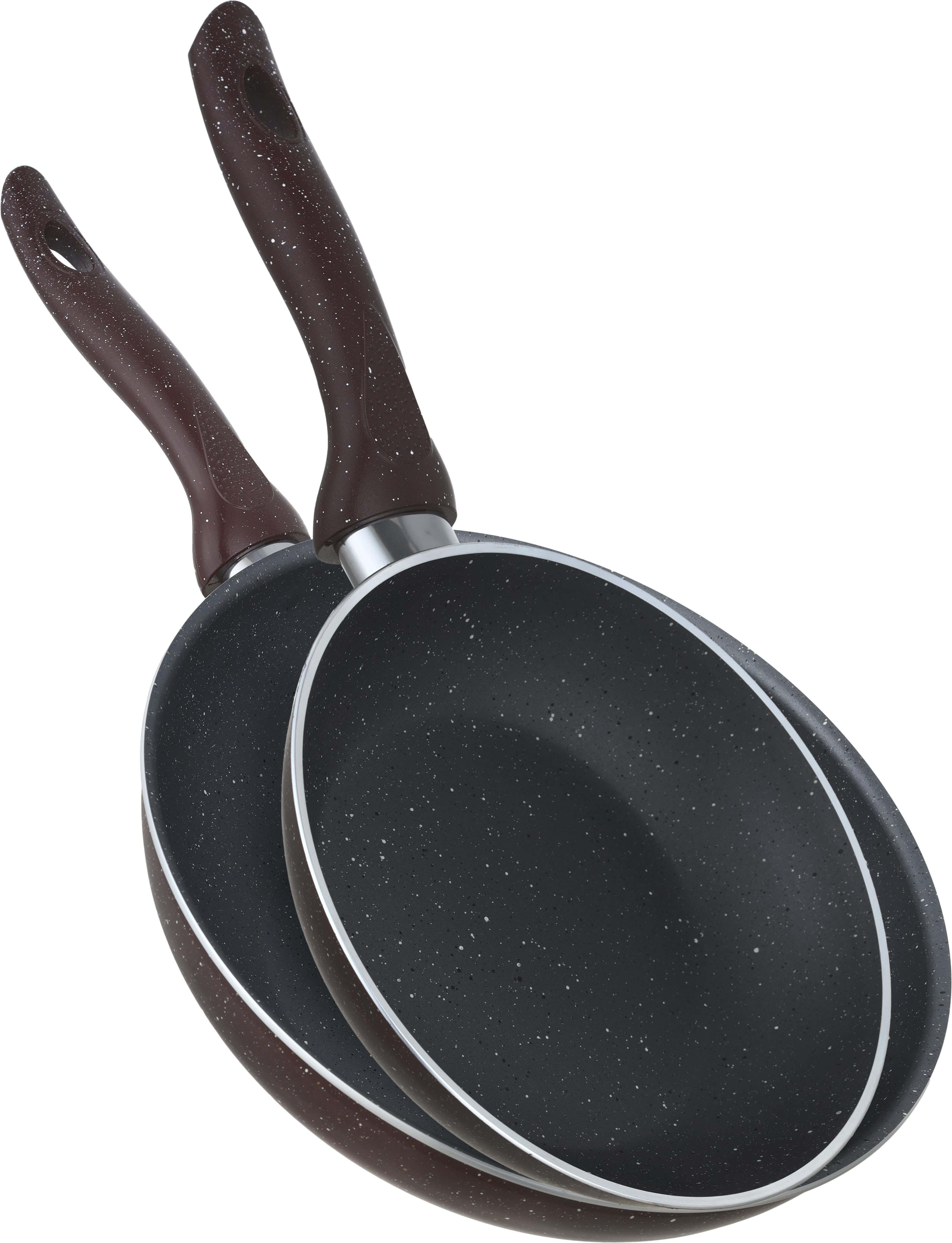 Nouval Granite Fryer Set, 2 Pieces - Purple
