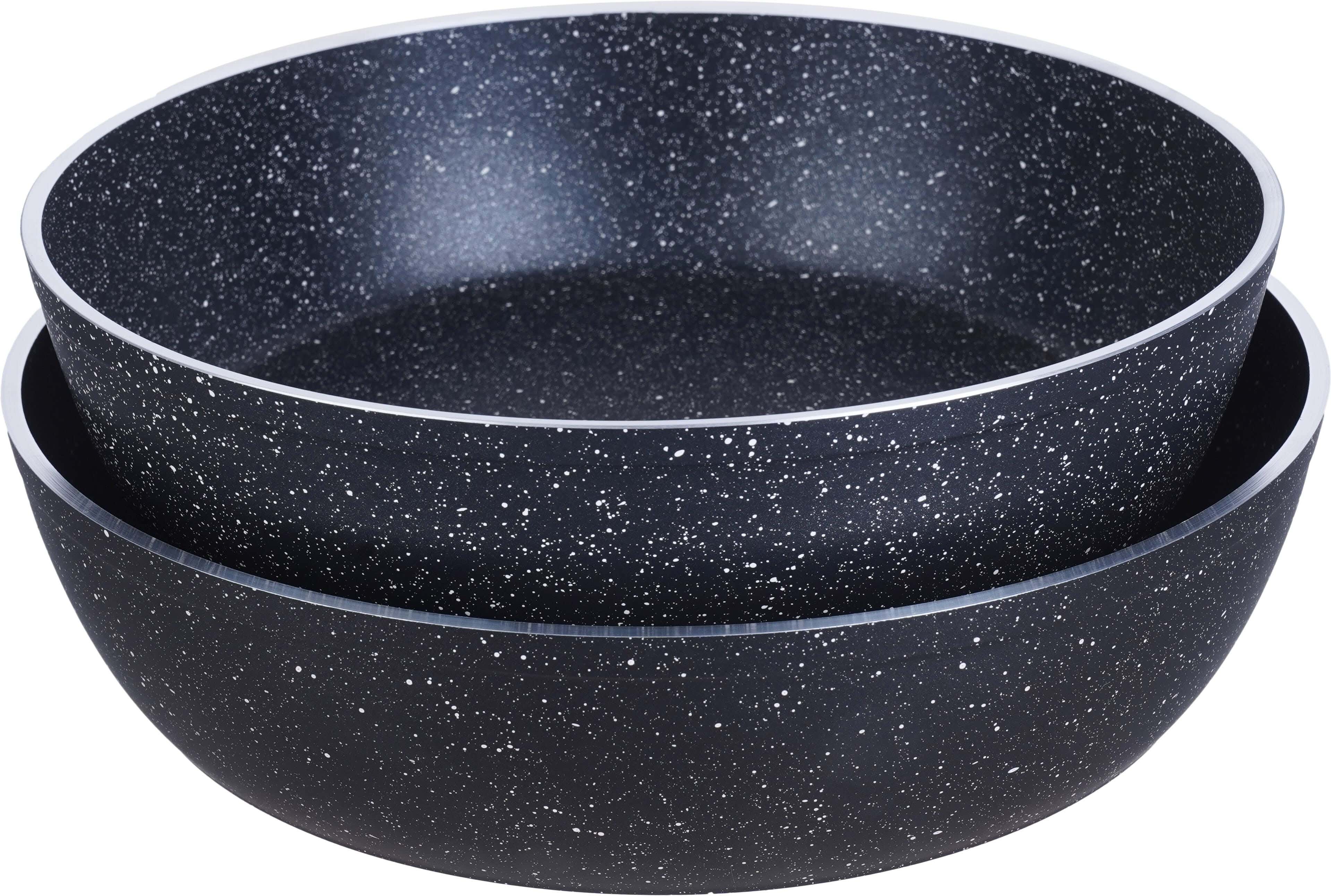 Vision Rox Granite Oven Trays Set, 2 Pieces - Black